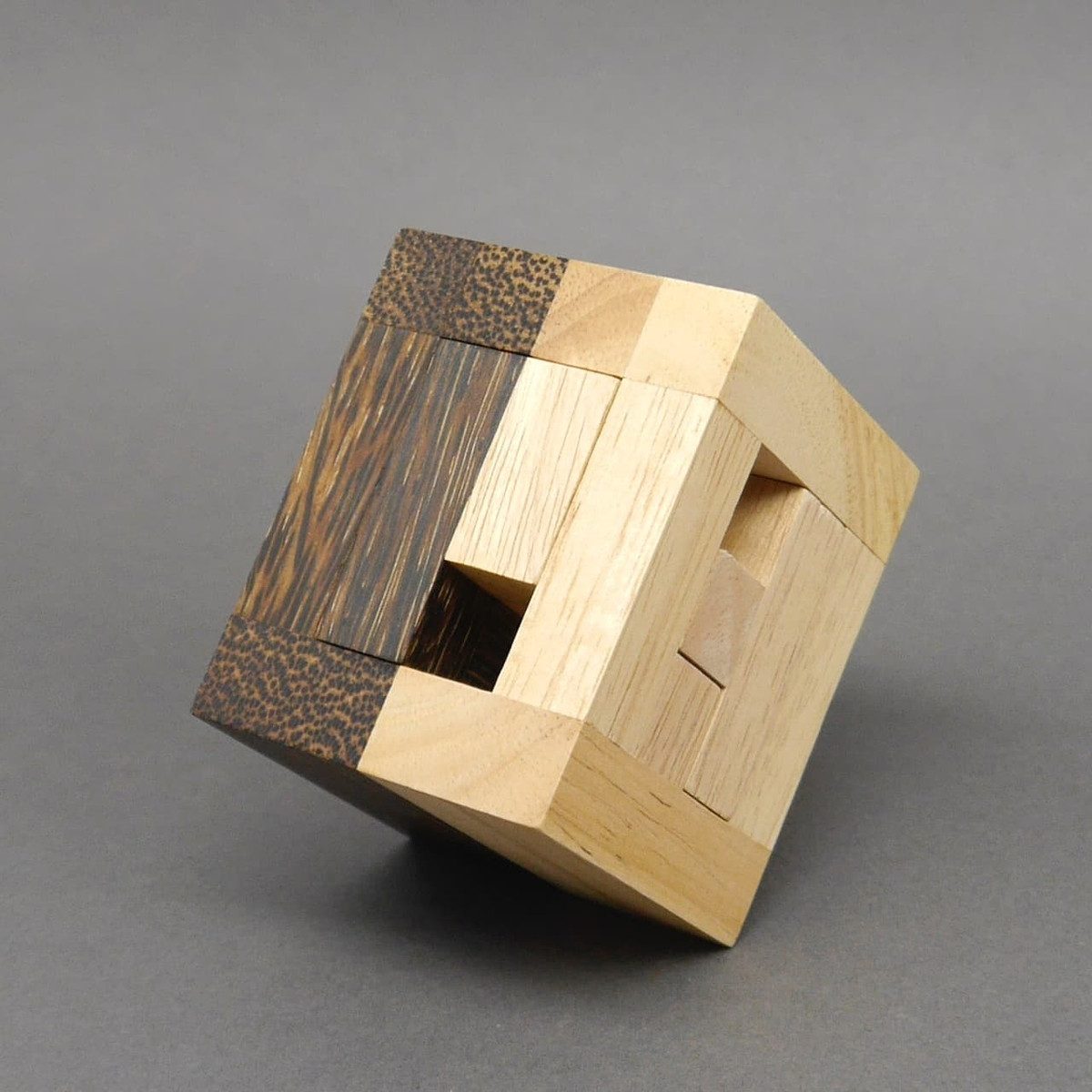 Philos Spiel OPEN-BOX-PACKING - schwieriges Interlocking-Puzzle, Knobelspiel, Holzspiel