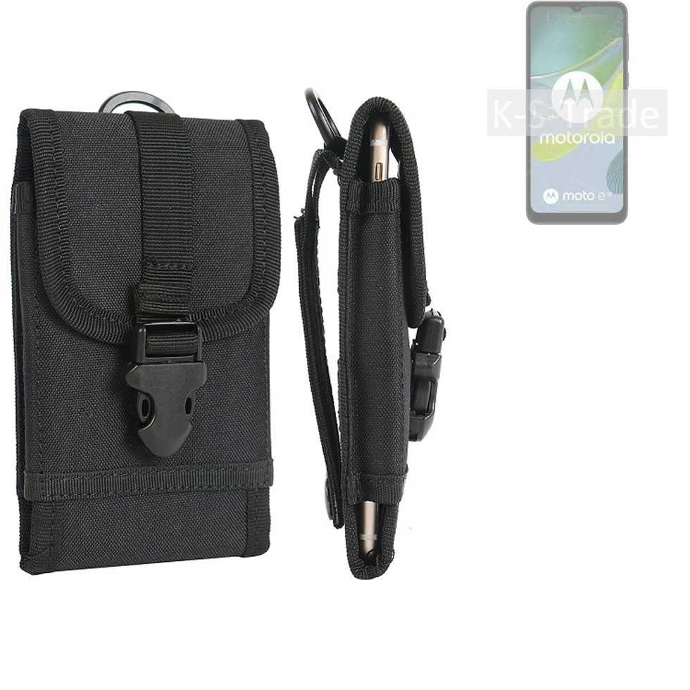 K-S-Trade Handyhülle für Motorola Moto E13, Holster Handy Hülle Holster Handytasche Gürtel Tasche Schutz