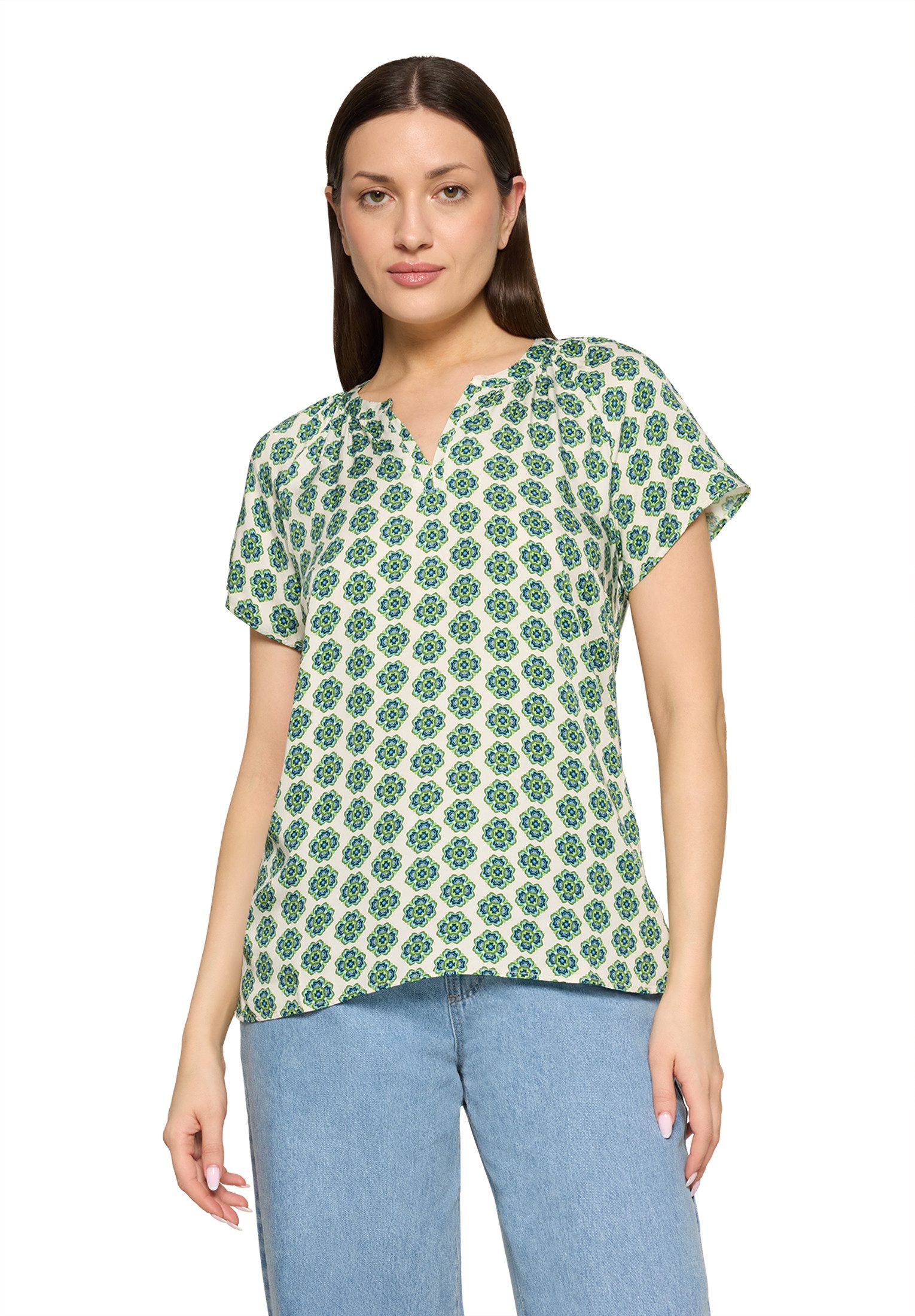 Cartoon Shirtbluse Damen mit Rüschen