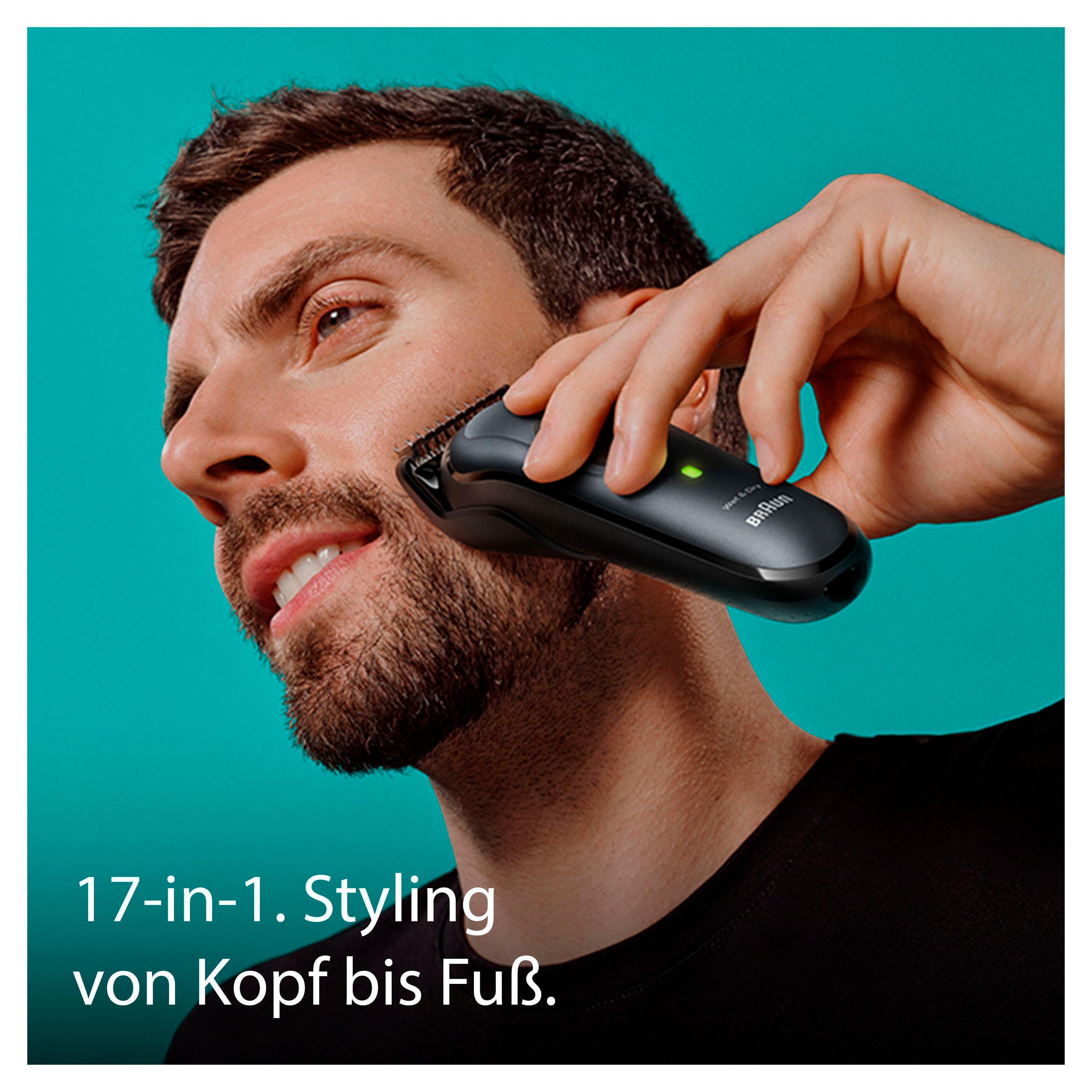Braun Haarschneider All-In-One Styling Set MGK7491, Styling Set, Wasserdicht, 17-in-1 Barttrimmer