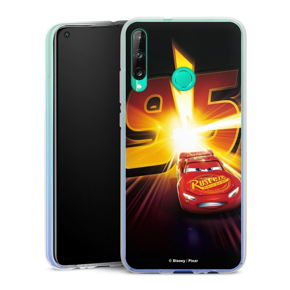 DeinDesign Handyhülle Offizielles Lizenzprodukt Cars Lightning Mcqueen 95 Cars3 Lightning 95, Huawei P40 Lite E Silikon Hülle Bumper Case Handy Schutzhülle