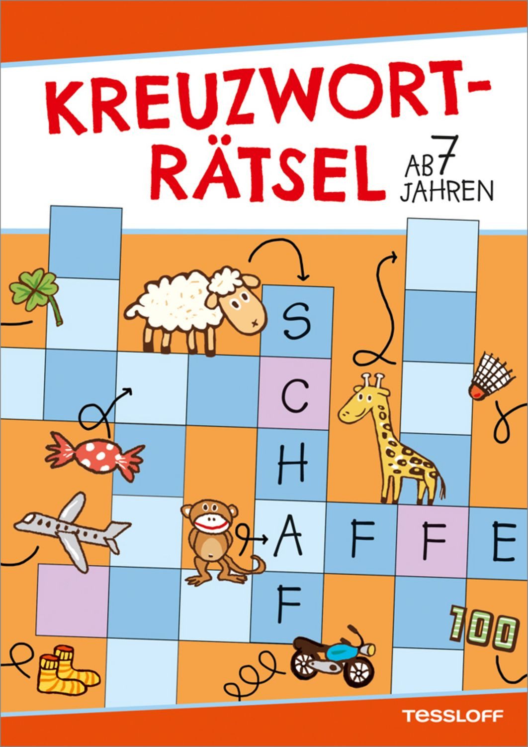 Kreuzworträtsel ab 7 Jahren (Rot/Schaf) / Die Rätselschmiede Christine Reguigne