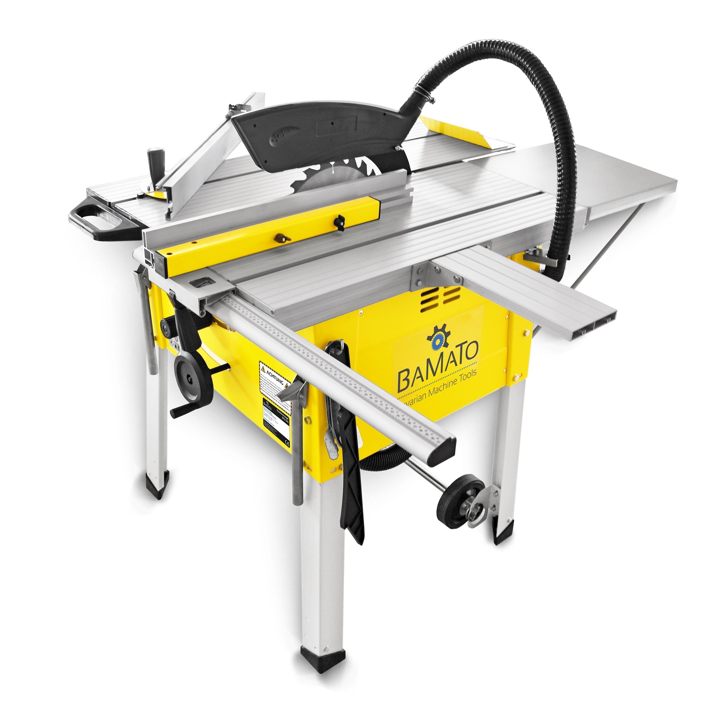 BAMATO Tischkreissäge BTS-315 mit Schiebetisch 2,2kW Kreissäge Formatkreissäge 230V, 1-St., XXL-Zubehör, schwenkbar, Schiebetisch, Kreissäge, Fahrwerk