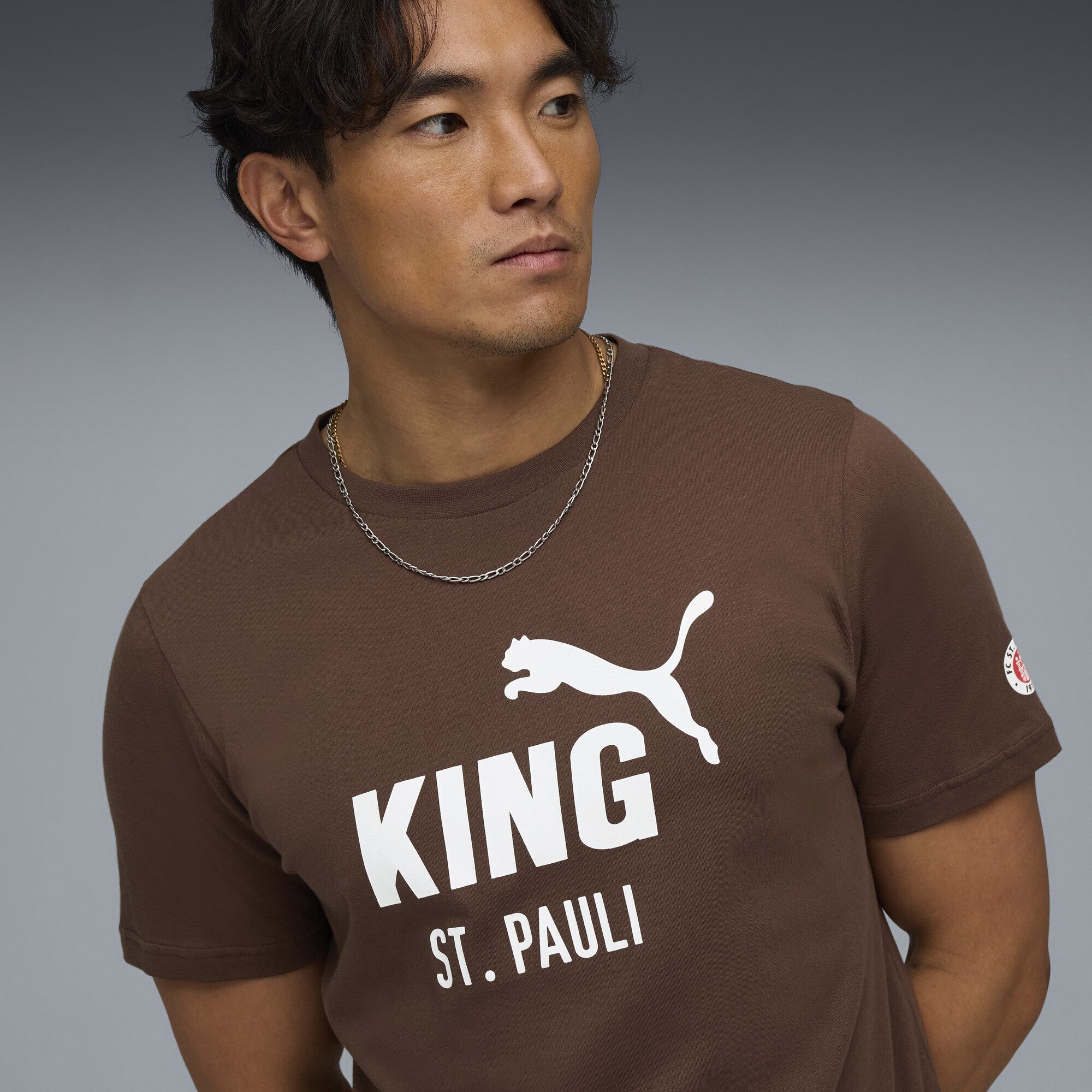 PUMA T-Shirt FC St. Pauli KING Logo T-Shirt Herren