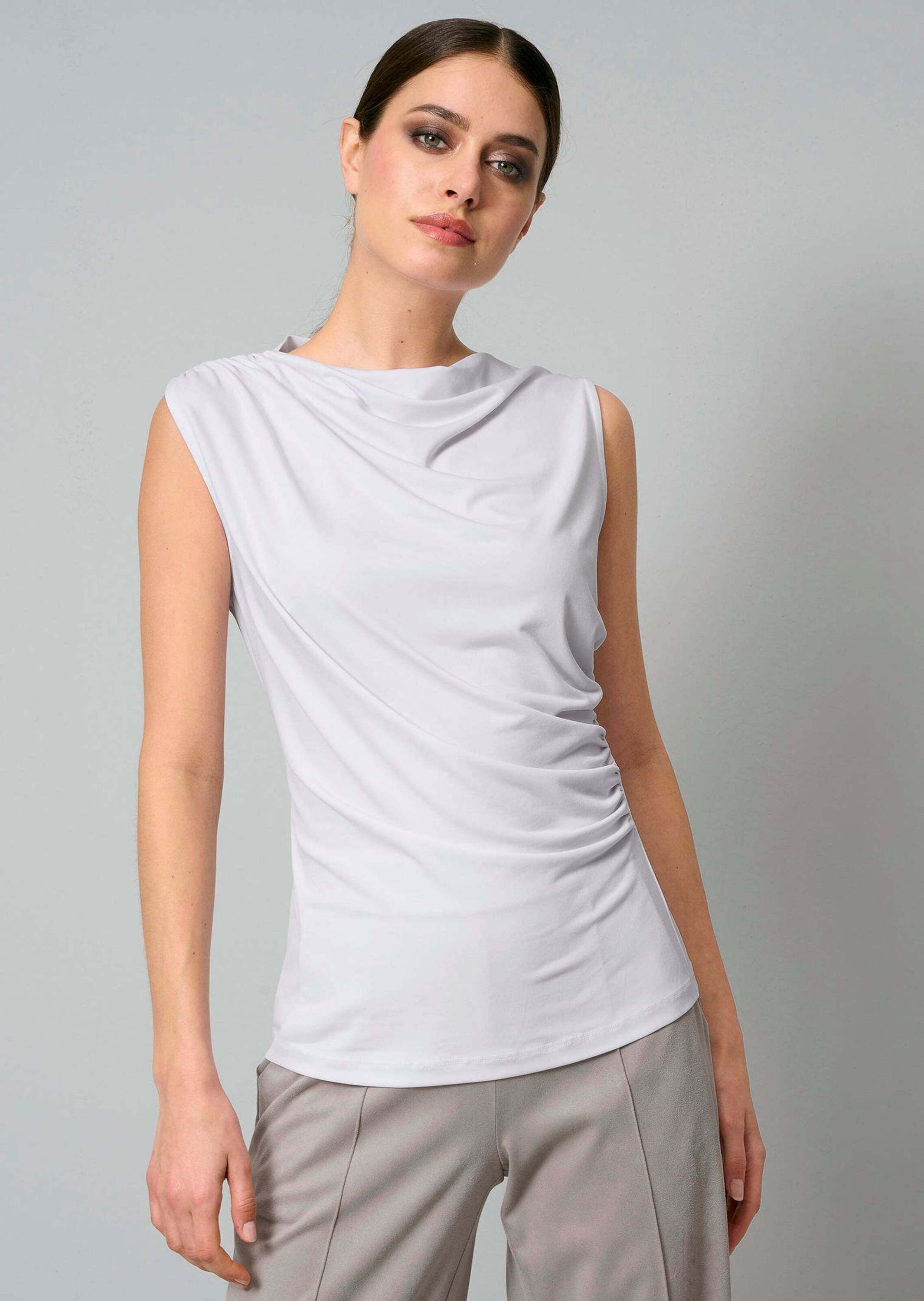 Alba Moda Shirttop Top mit Stehkragen
