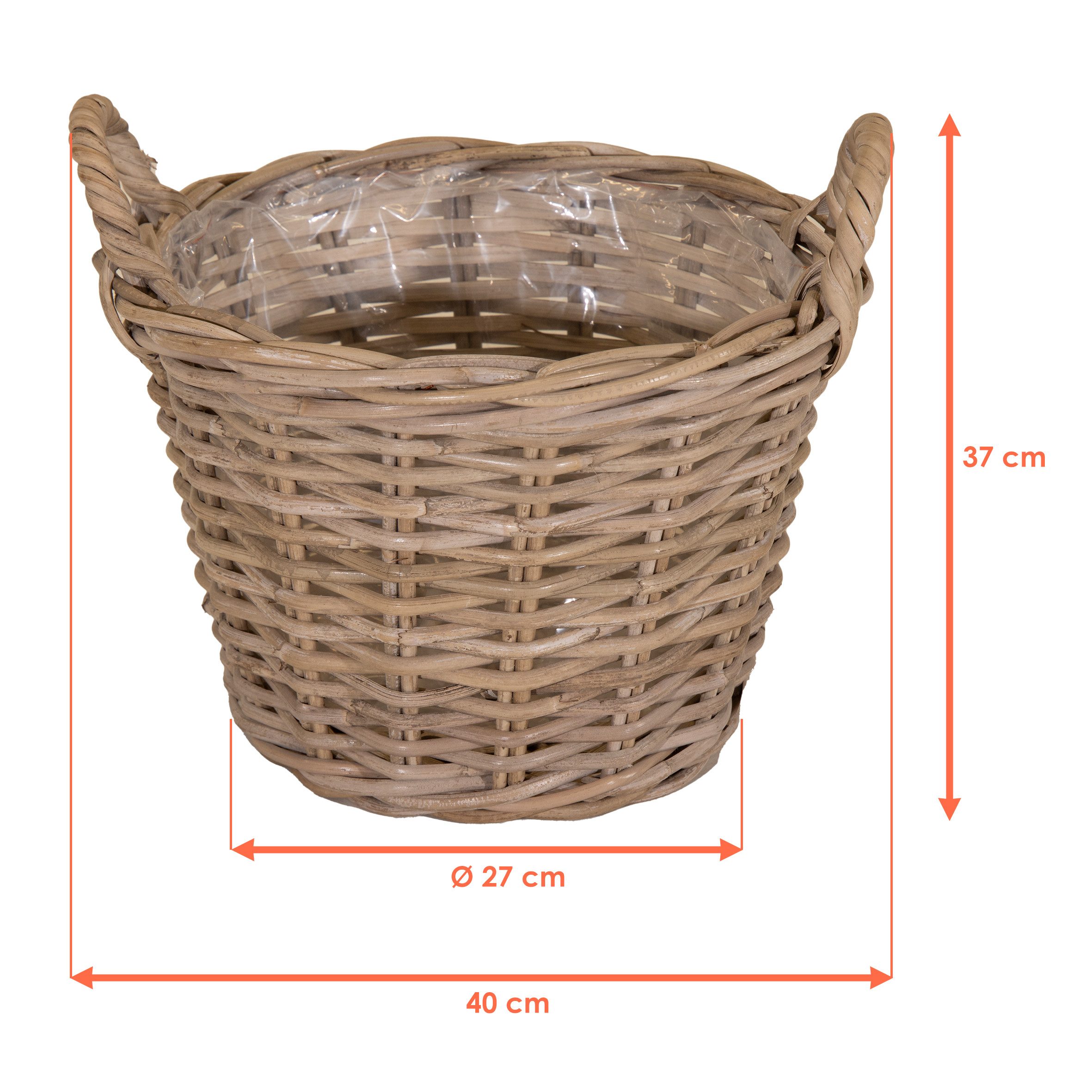 Spetebo Blumentopf Weide Pflanzkorb natur mit günstig online kaufen
