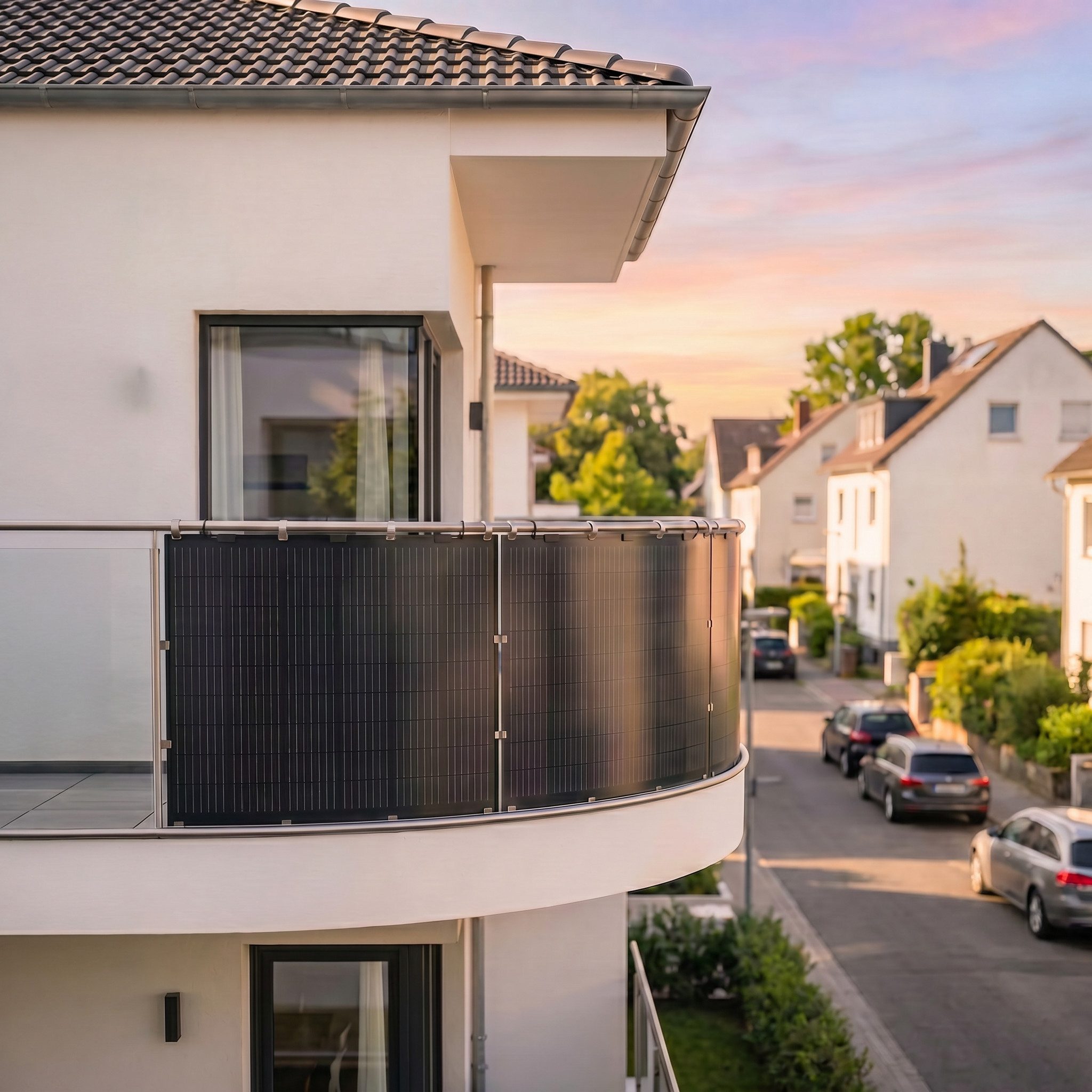 Kleines Kraftwerk Balkonkraftwerk, 900 W, Monokristallin, (4-St., 0% MwSt für Privatkunden - Flexibles Balkonkraftwerk), 4 x 225W flexible Solarmodule, Wechselr – Bild 3 von 5