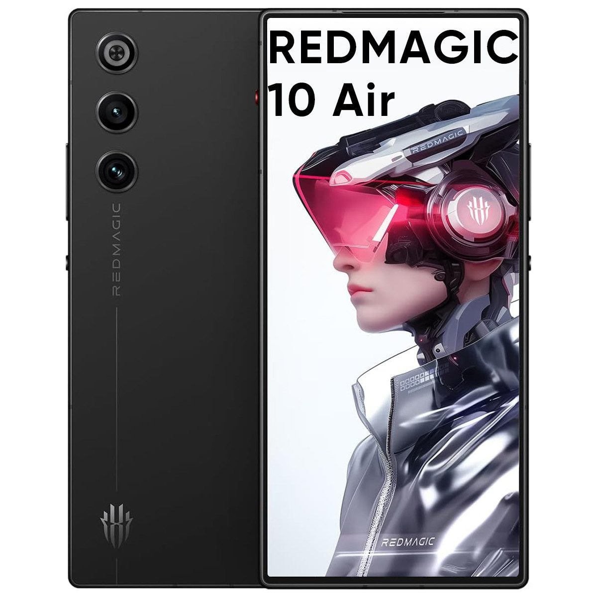 REDMAGIC REDMAGIC 10 Air 120Hz Gaming Handy, Snapdragon 8 Gen3 chip, 5G Android Smartphone (18,13 cm/6.8 Zoll, 256 GB Speicherplatz, 50 MP Kamera)