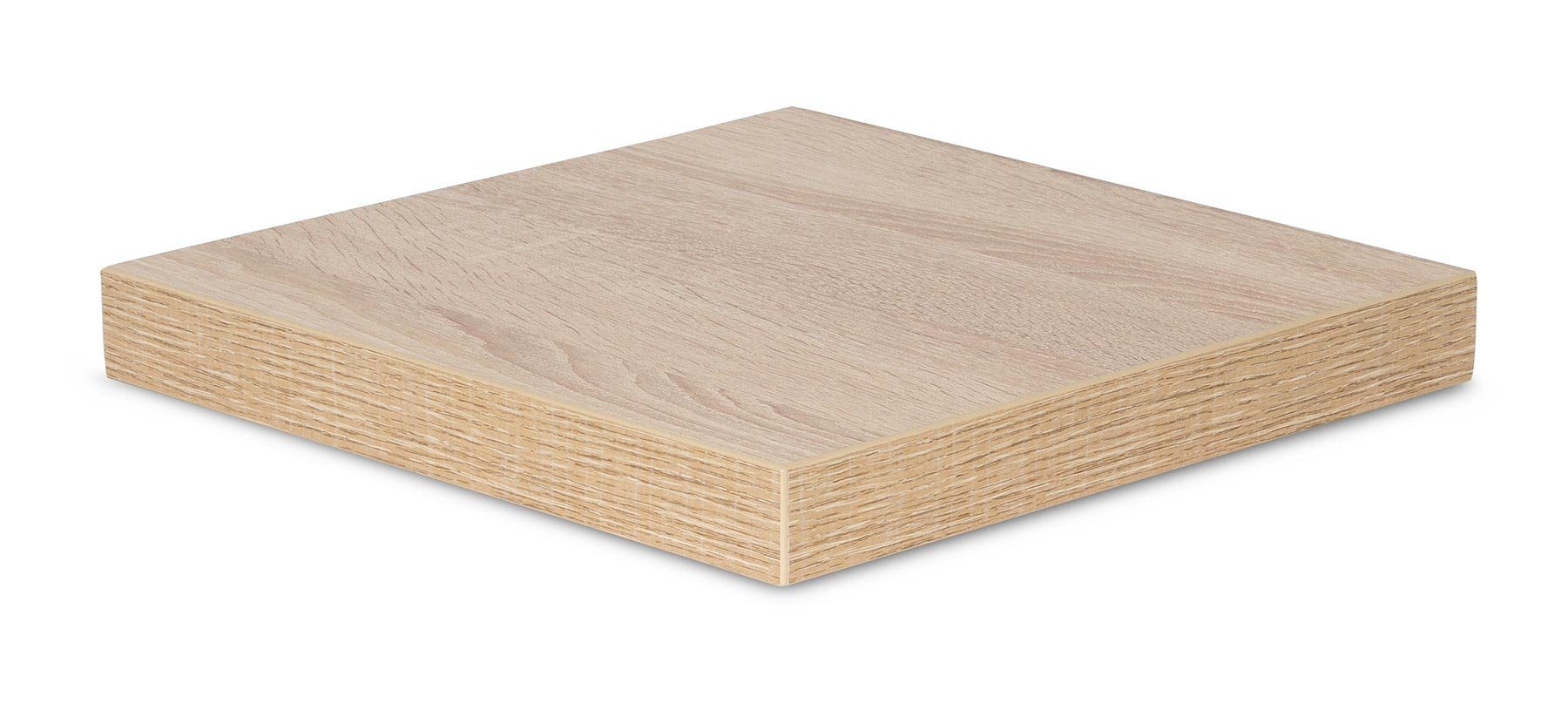 Levandeo® Wandregal, levandeo Eckregal Sonoma Eiche 32x32cm Wandregal Holz Dekor Regal