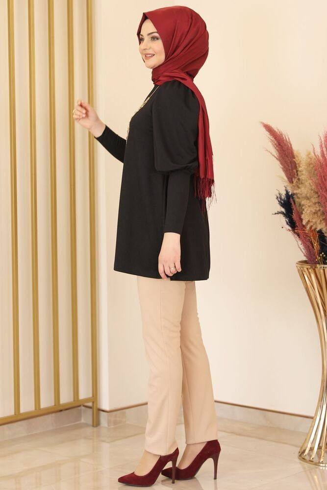 Modavitrini Tunika Damen Tunika Longtunika Hijab Tunika lange Tunika Modest (IKON)