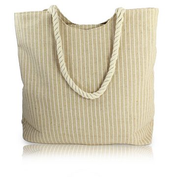 Robin Ruth Schultertasche Robin Ruth Strandtasche Canvas beige (Strandtasche), Strandtasche, Schultertasche Baumwolle, Polyester, braun ca. 37cm x c