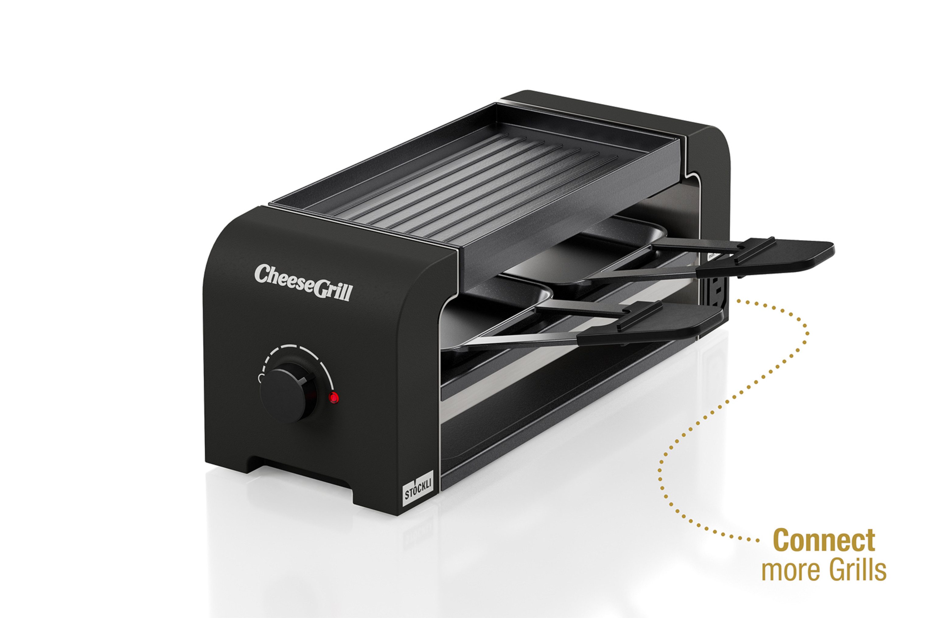 Stöckli Raclette Stöckli Raclette CheeseGrill 2 Connect Black