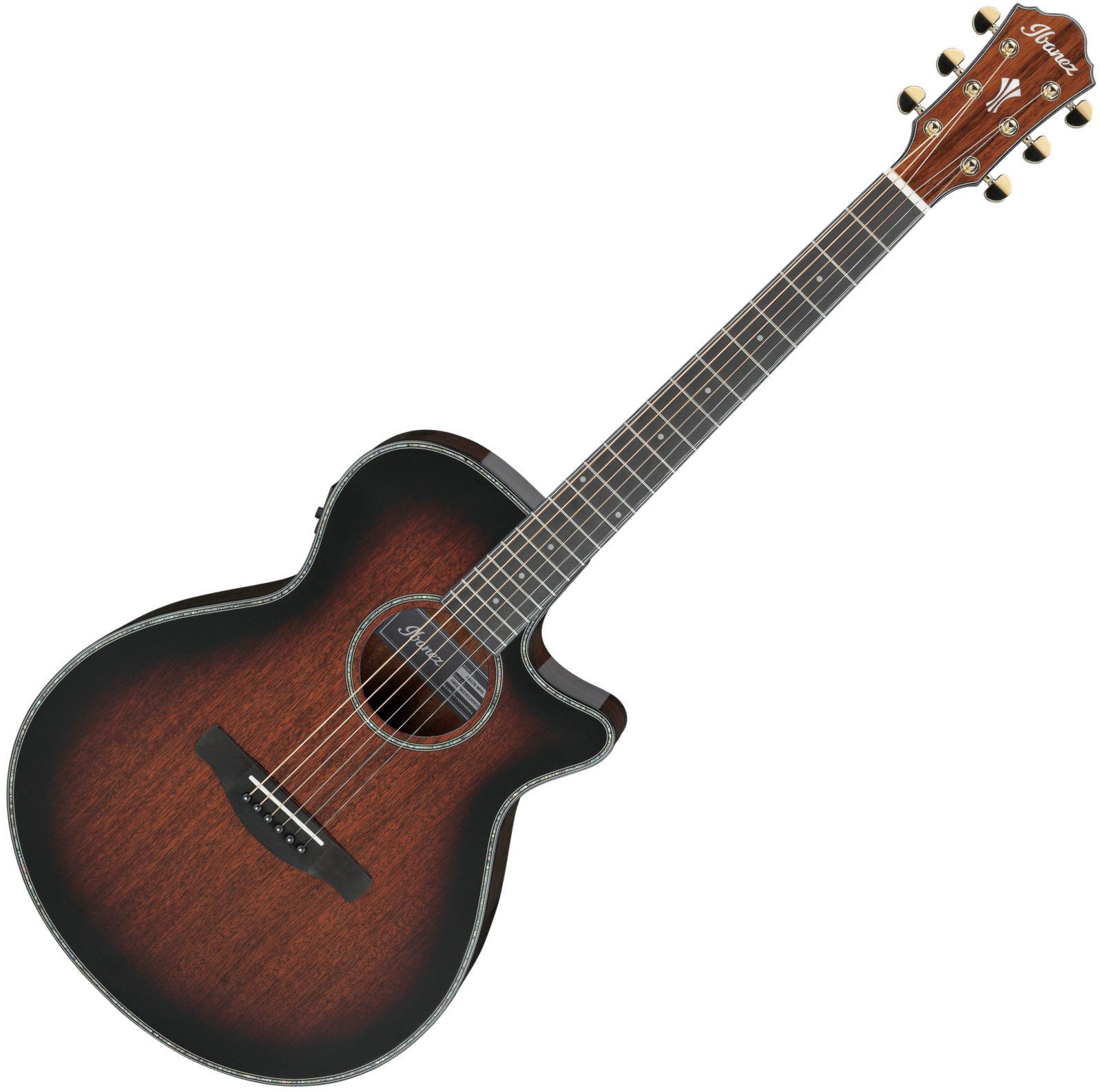 Ibanez Westerngitarre Ibanez AEG74-MHS Mahogany Sunburst, Westerngitarre mit Stahlsaiten und Tonabnehmer