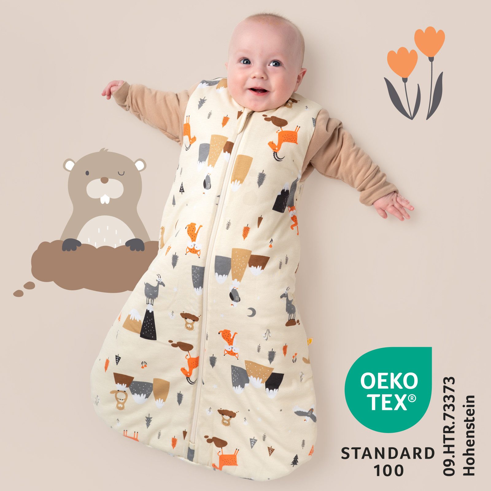 Schlummersack Kinderschlafsack Babyschlafsack, 3.5 Tog OEKO-TEX günstig online kaufen