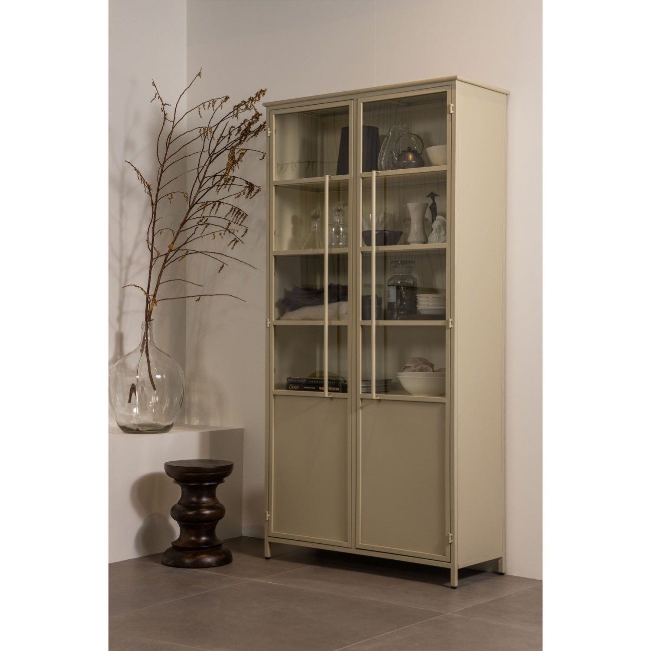 WOOOD Mehrzweckschrank Exhibit XL aus Metall, Sand
