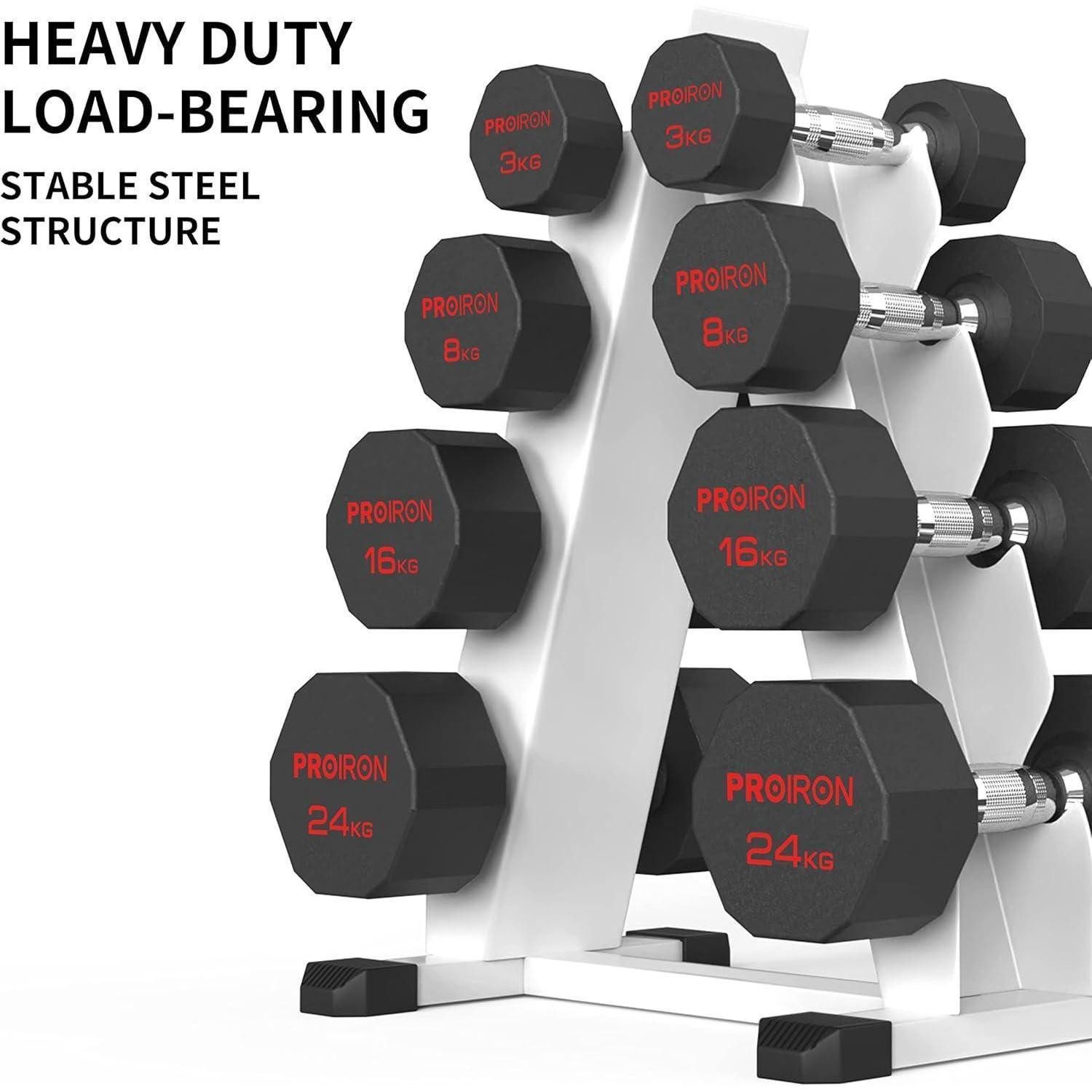 PROIRON Kurzhantelständer Hexagon Hantelständer für Platzsparendes Krafttraining bis 300kg