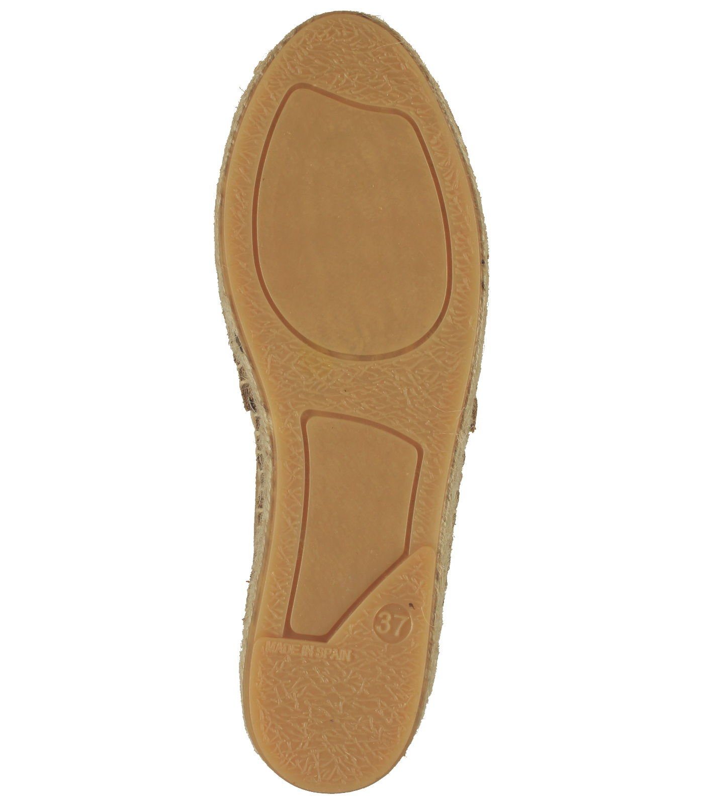 Sansibar Halbschuhe Espadrille Veloursleder