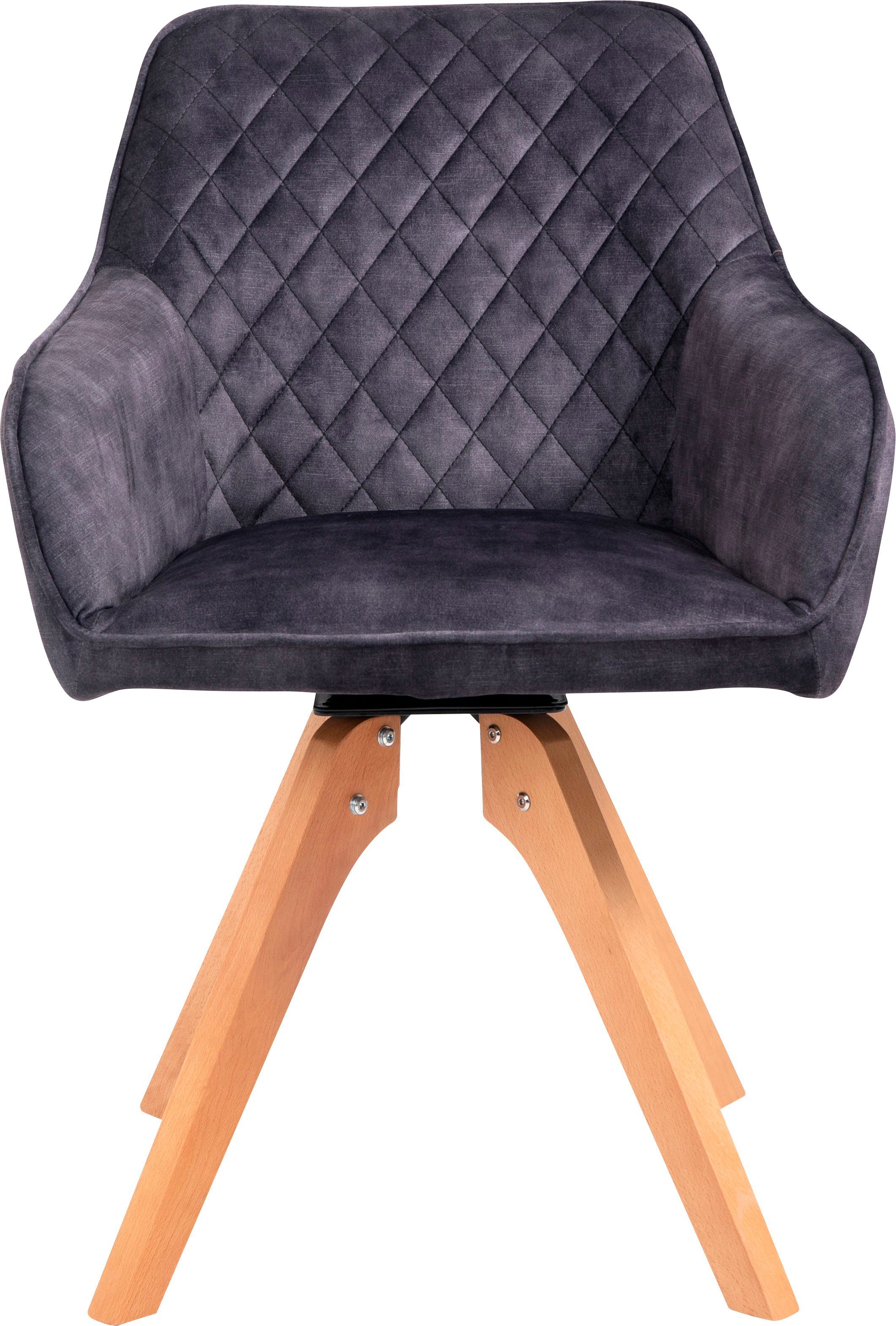 SalesFever Armlehnstuhl Växjö - Esszimmerstuhl Komfort und Stil (1 St), Sitzkomfort neu definiert: 180° Drehplatte inklusive!