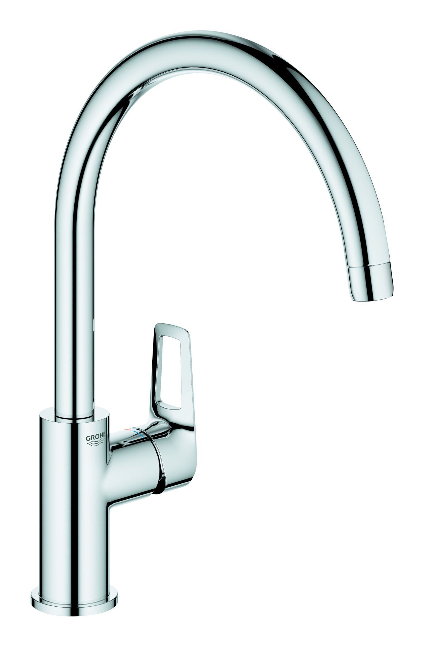 Grohe Küchenarmatur BauLoop Einhand-Spültischbatterie hoher Auslauf - Chrom