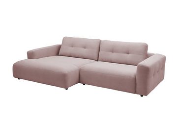 KAWOLA Ecksofa MIKA, Cord, Longchair rechts od. links, versch. Farben