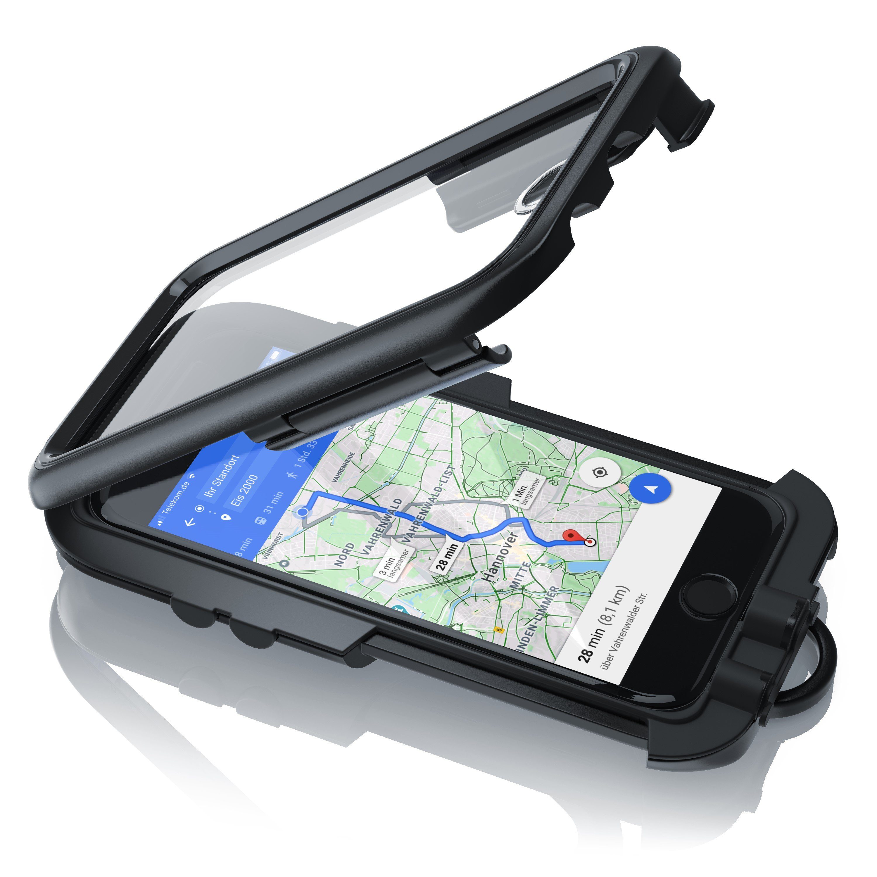 Aplic Handy-Halterung, (wasserabweisende Fahrradhalterung für Apple iPhone 6 6s 7 8 SE 2 3 Gen)