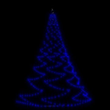 vidaXL Lichterkette LED-Wandbaum mit Metallhaken 720 LED Blau 5 m Indoor Outdoor
