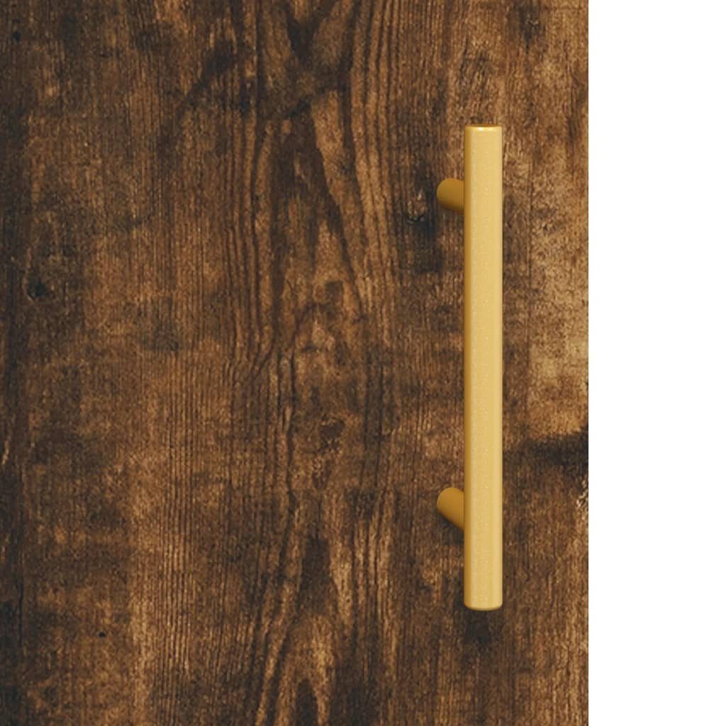 Fächerschrank Wandschrank (1-St) Räuchereiche vidaXL Holzwerkstoff cm 60x31x70