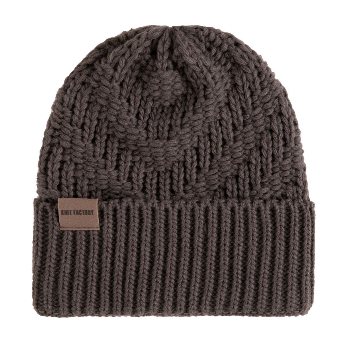 Strickmütze Sally Mützen One Size Glatt Braun