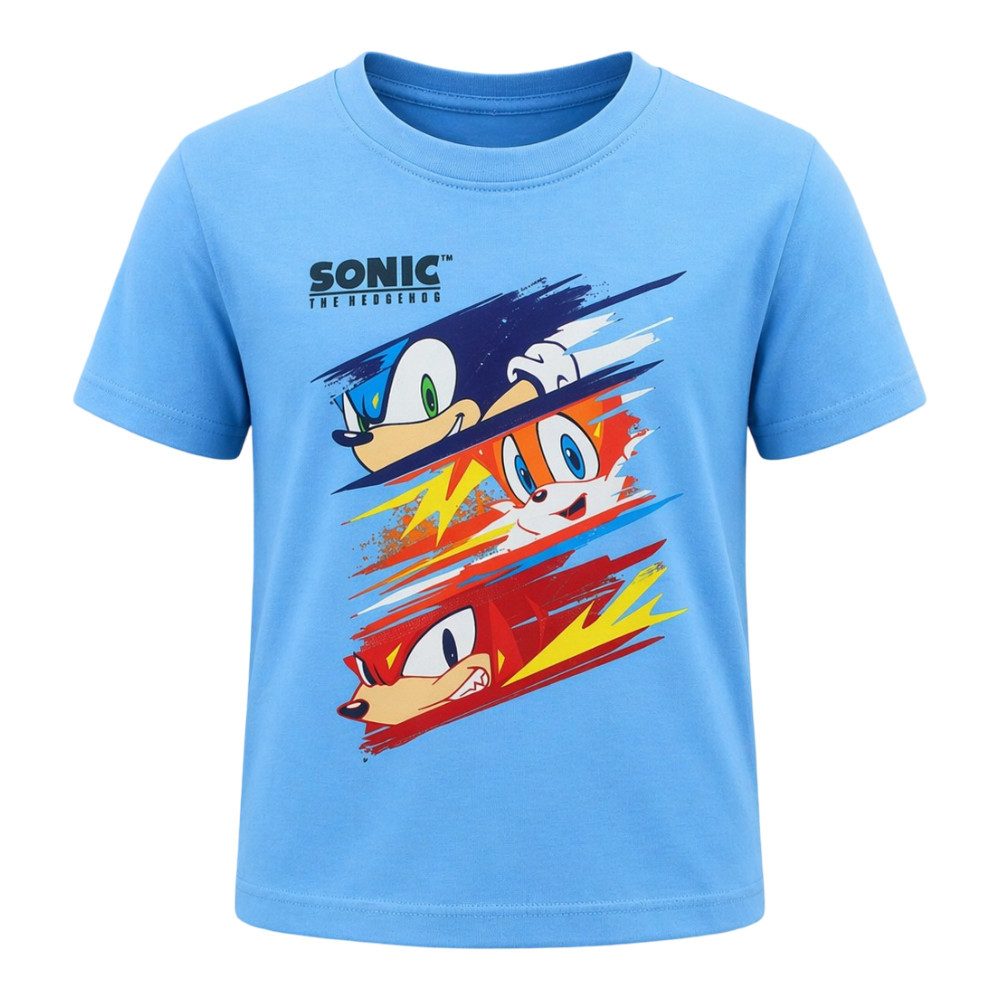 Print-Shirt Sonic The Hedgehog Kinder Junge kurzarm T-Shirt Shirt