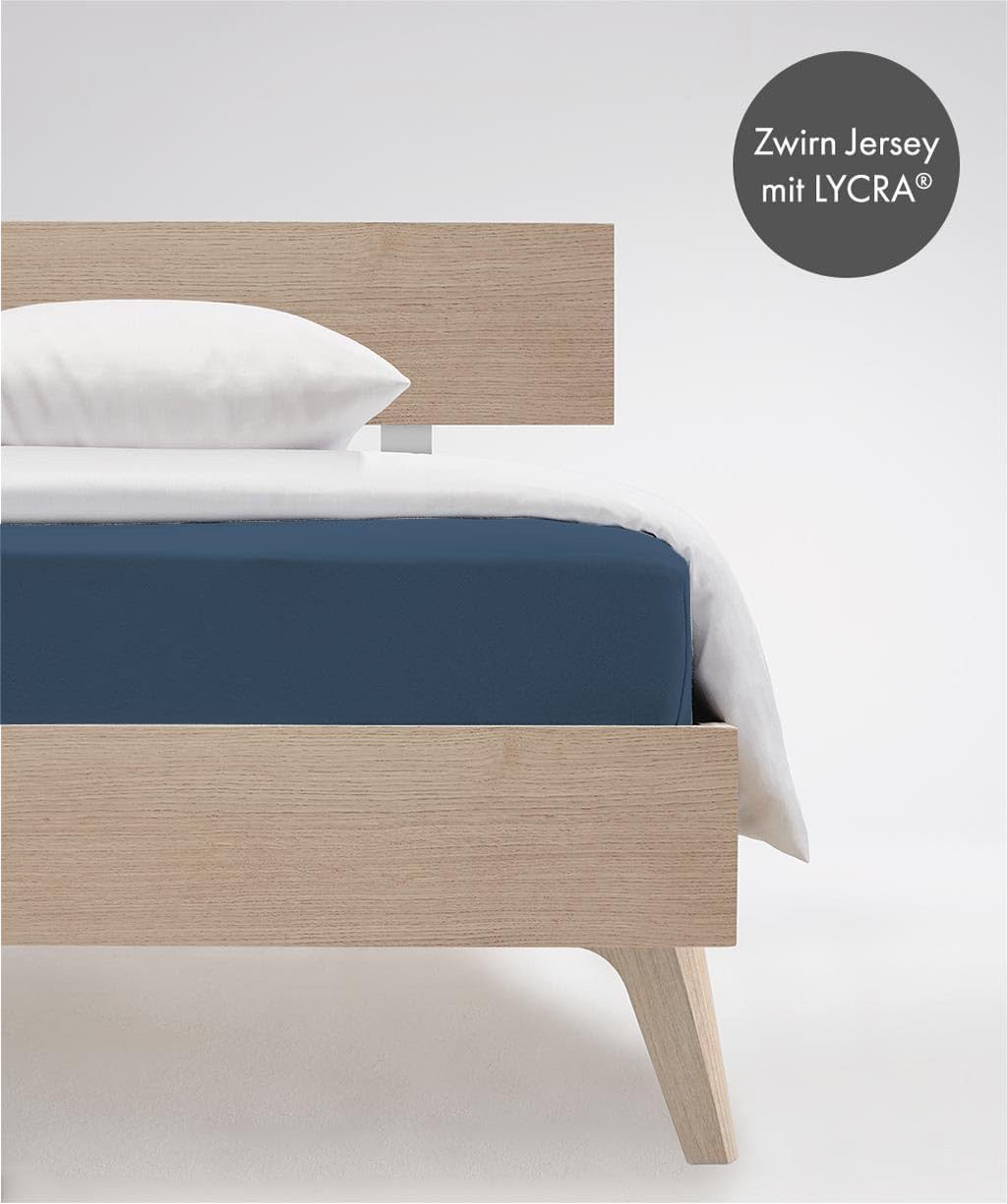 fleuresse Spannbettlaken Comfort Jerseyspannlaken, 96% Baumwolle, günstig online kaufen