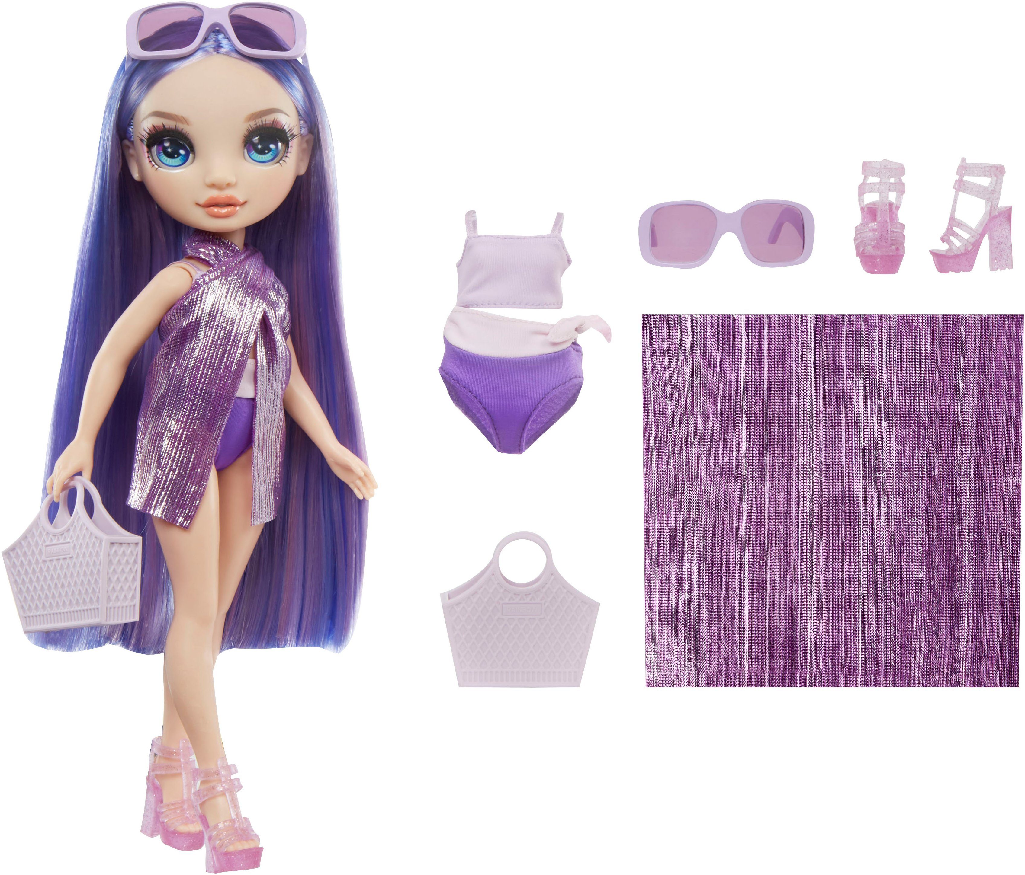 Rainbow High Anziehpuppe Rainbow High Swim & Style Fashion Doll- Violet (Pu günstig online kaufen
