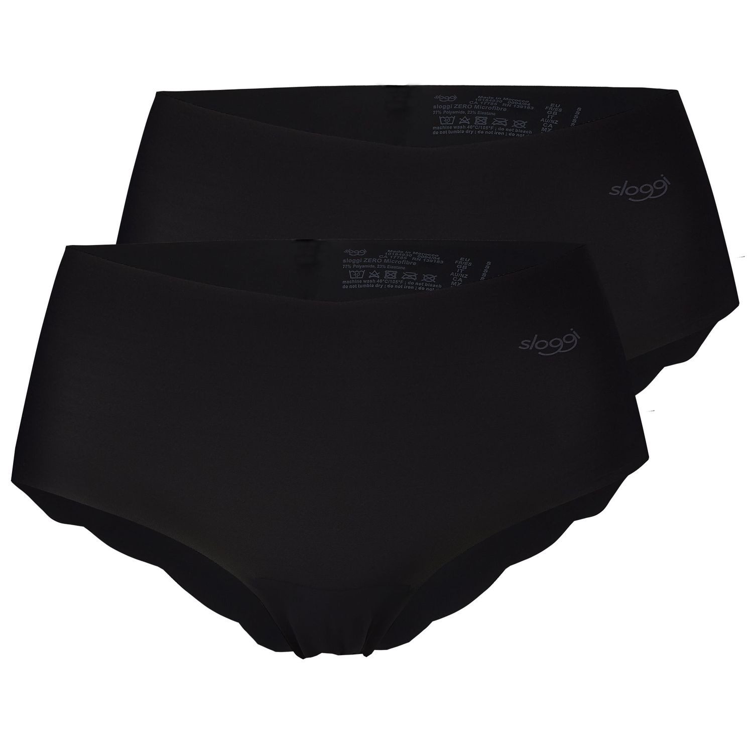 sloggi Panty Short saumlose Abschlüsse, Wellenkante, kein Abzeichnen, im 2er Pack