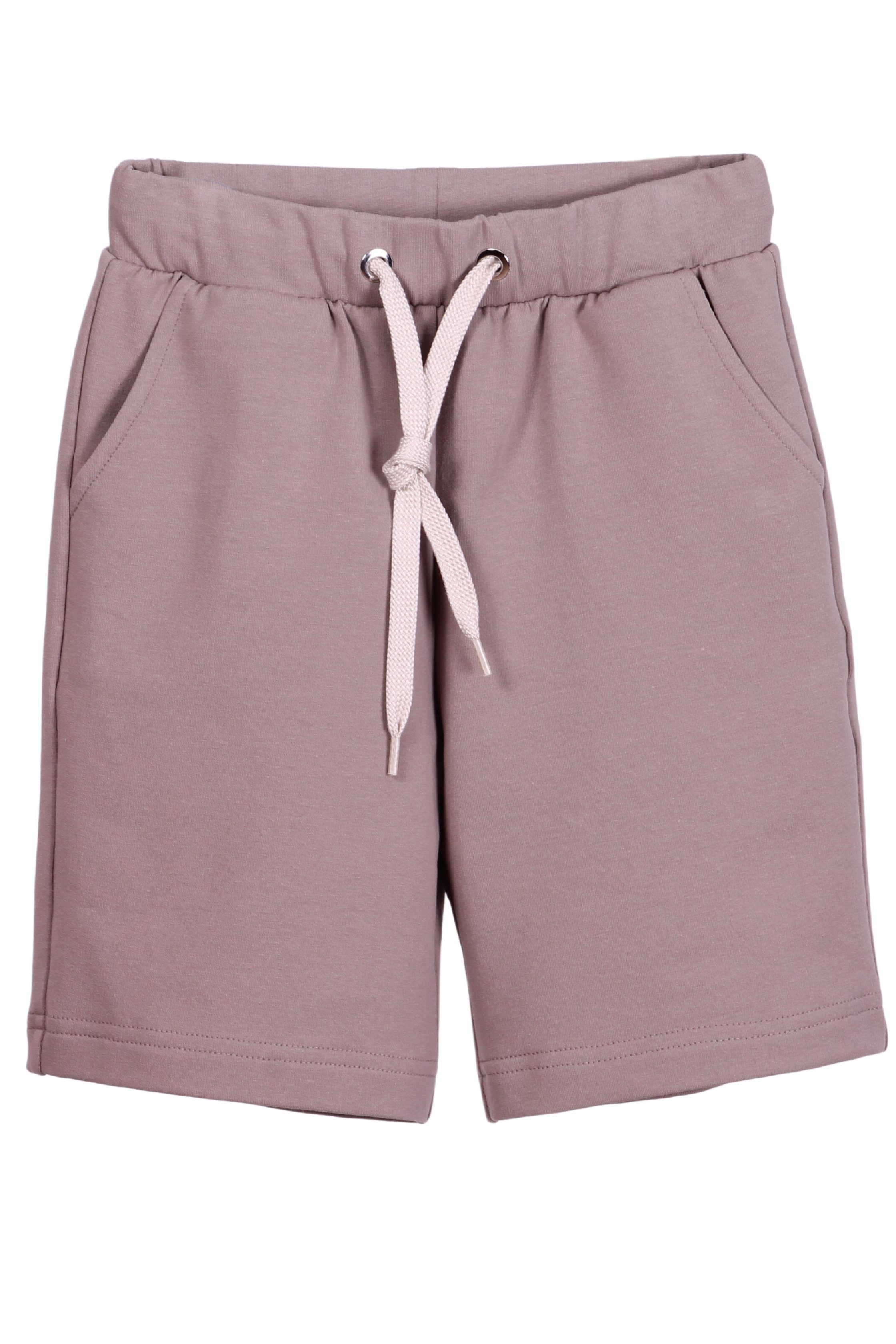 coolismo Sweatshorts Bermuda für Jungen Basic Shorts Unifarben, Elastikbund mit Flachkordel zur Weitenregulierung