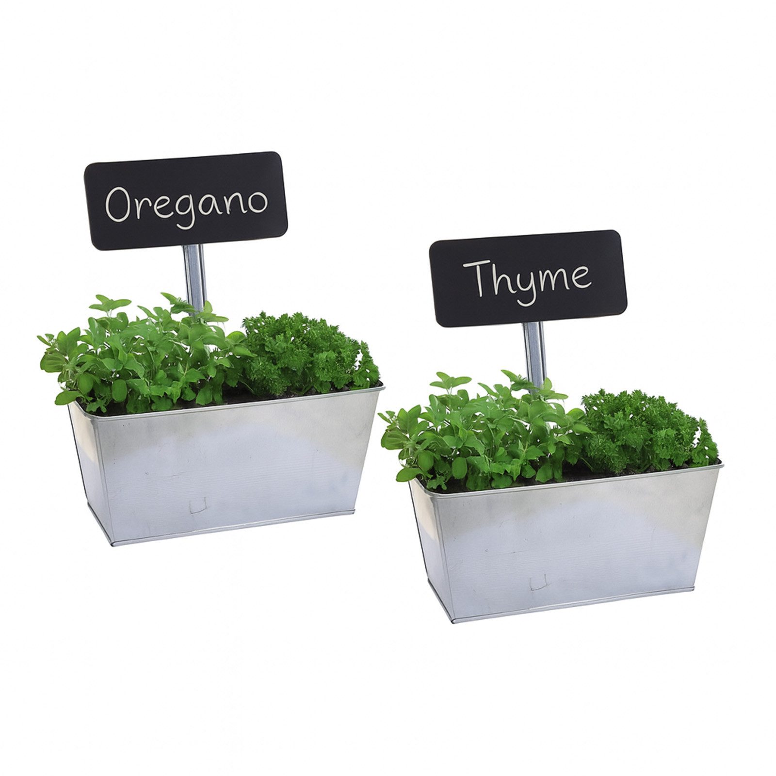 HTI-Living Blumenkasten Blumenkasten 2er Set mit Beschriftungsfeld (Set, 2 günstig online kaufen
