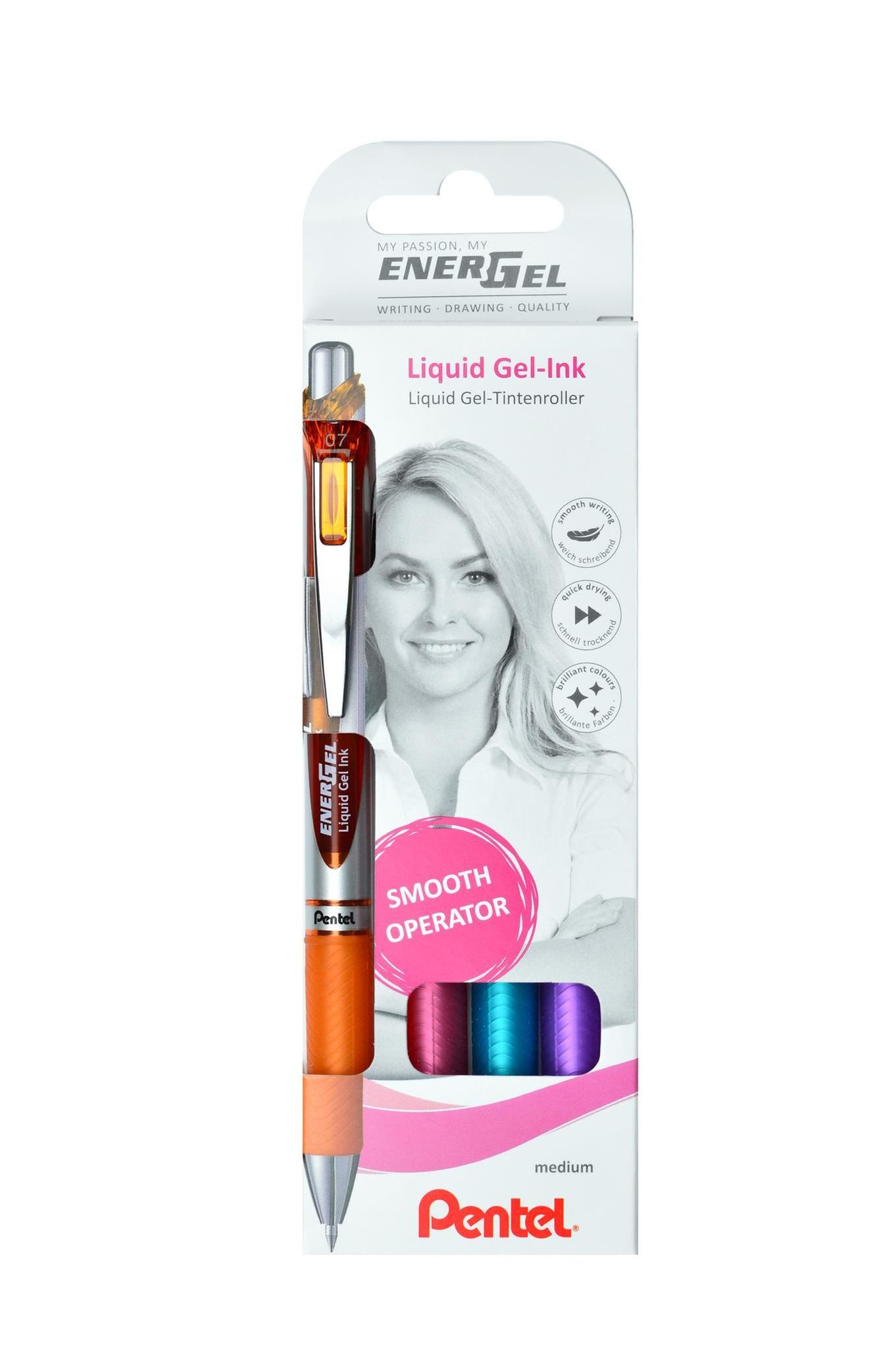 PENTEL Tintenroller Pentel Liquid Gel-Tintenroller Set, 0,35mm