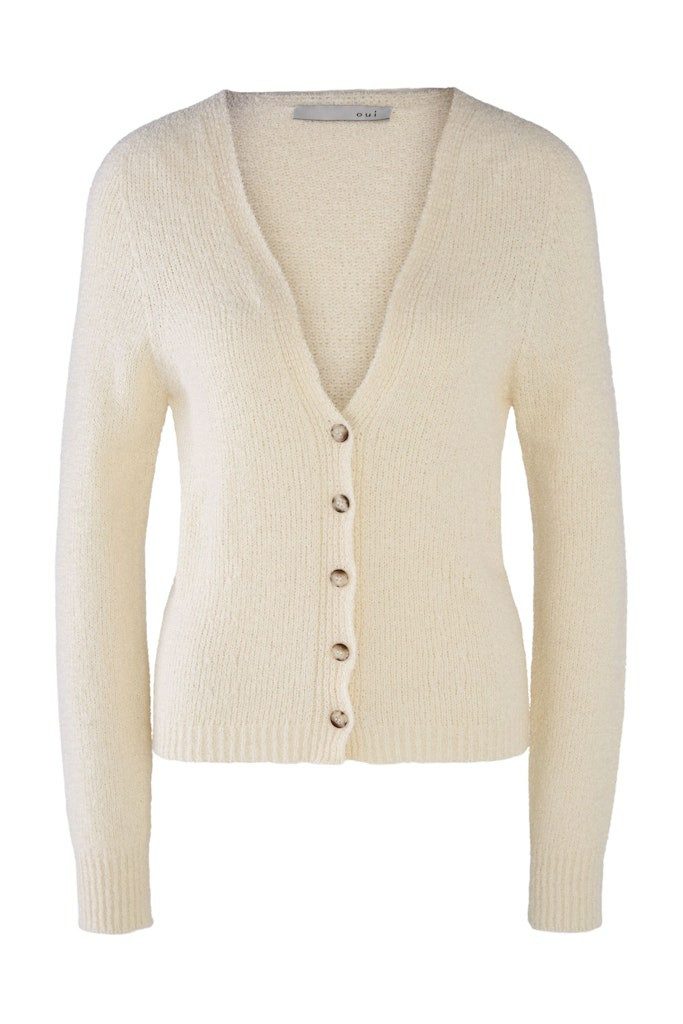 Oui Strickjacke Strickjacke für Damen (1-tlg)