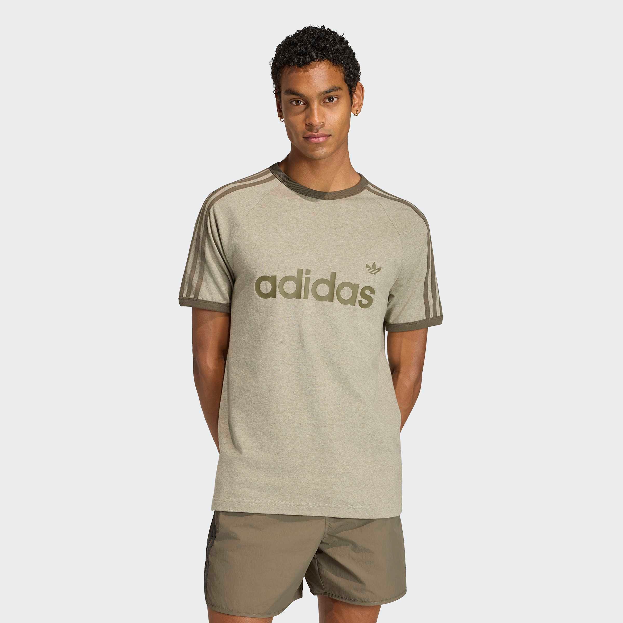 adidas Originals T-Shirt 3-STREIFEN RINGER, SCHMAL GESCHNITTEN