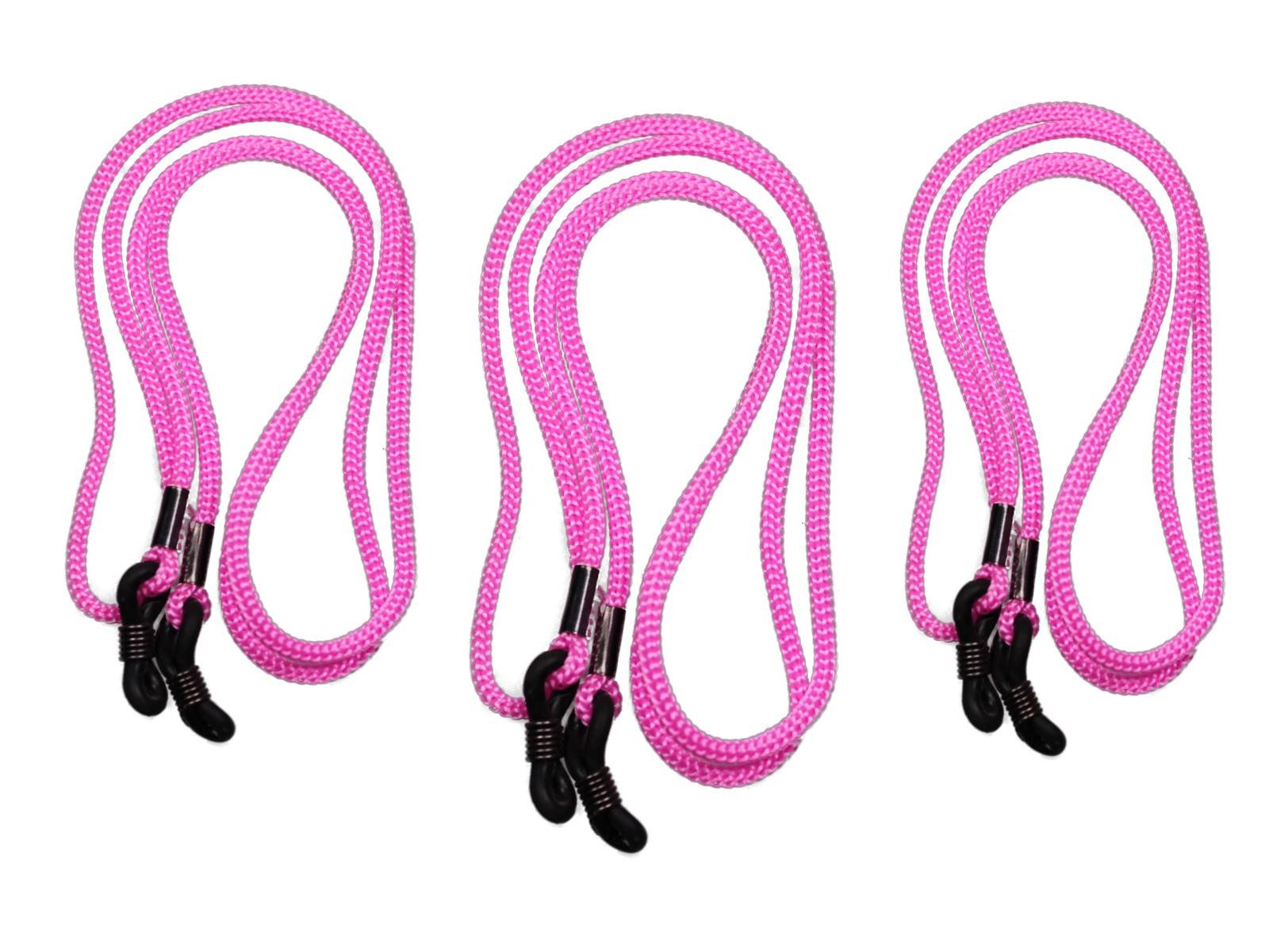 Brillenetui Pinke Brillenkordel - 3er Pack