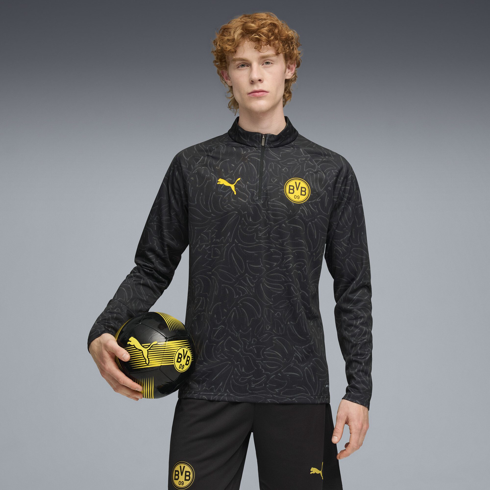 PUMA T-Shirt Borussia Dortmund Aufwärmoberteil mit viertellangem günstig online kaufen