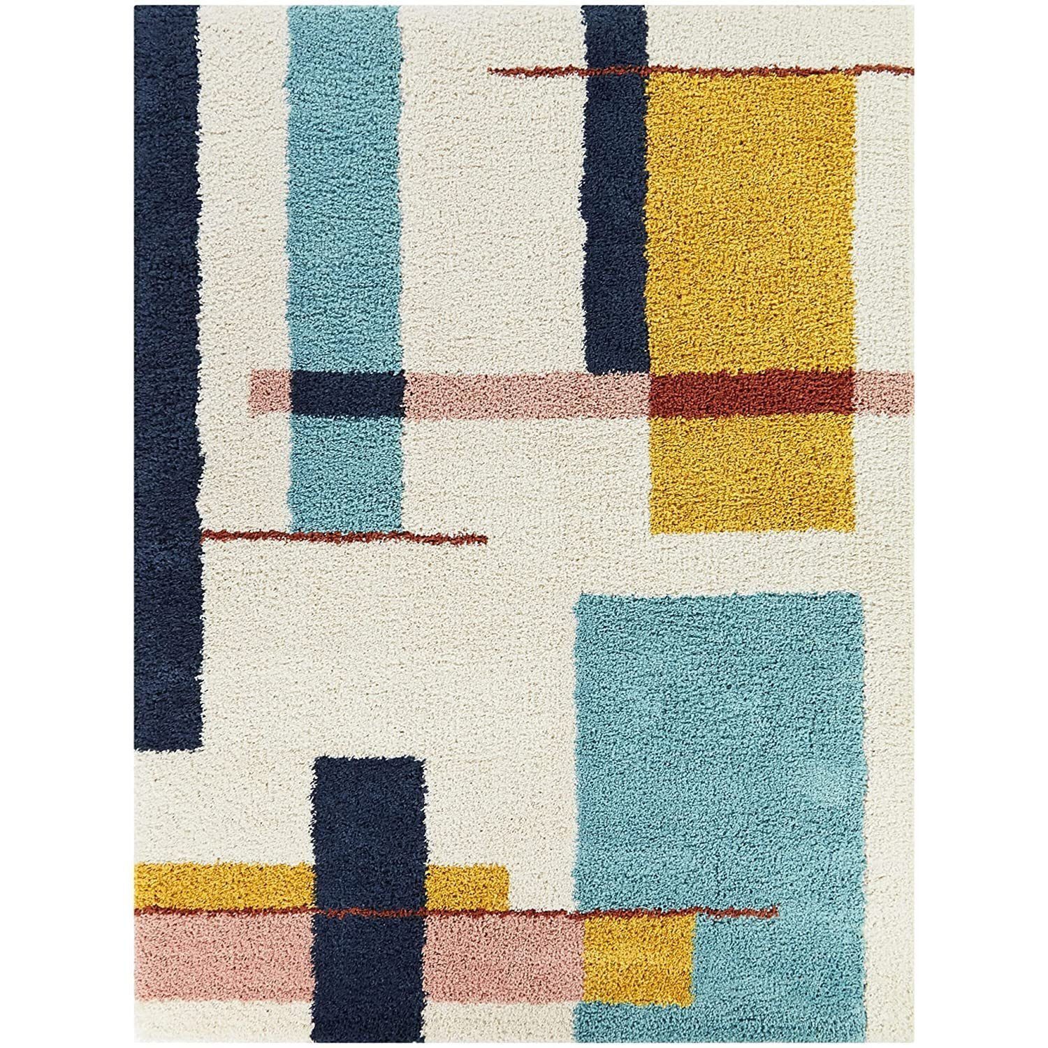 Ready Rugs Designteppich Handgetufteter Modern Art Teppich, Rechteckig, Höhe: 20 mm, pflegeleicht perfekt für das Wohnzimmer geeignet