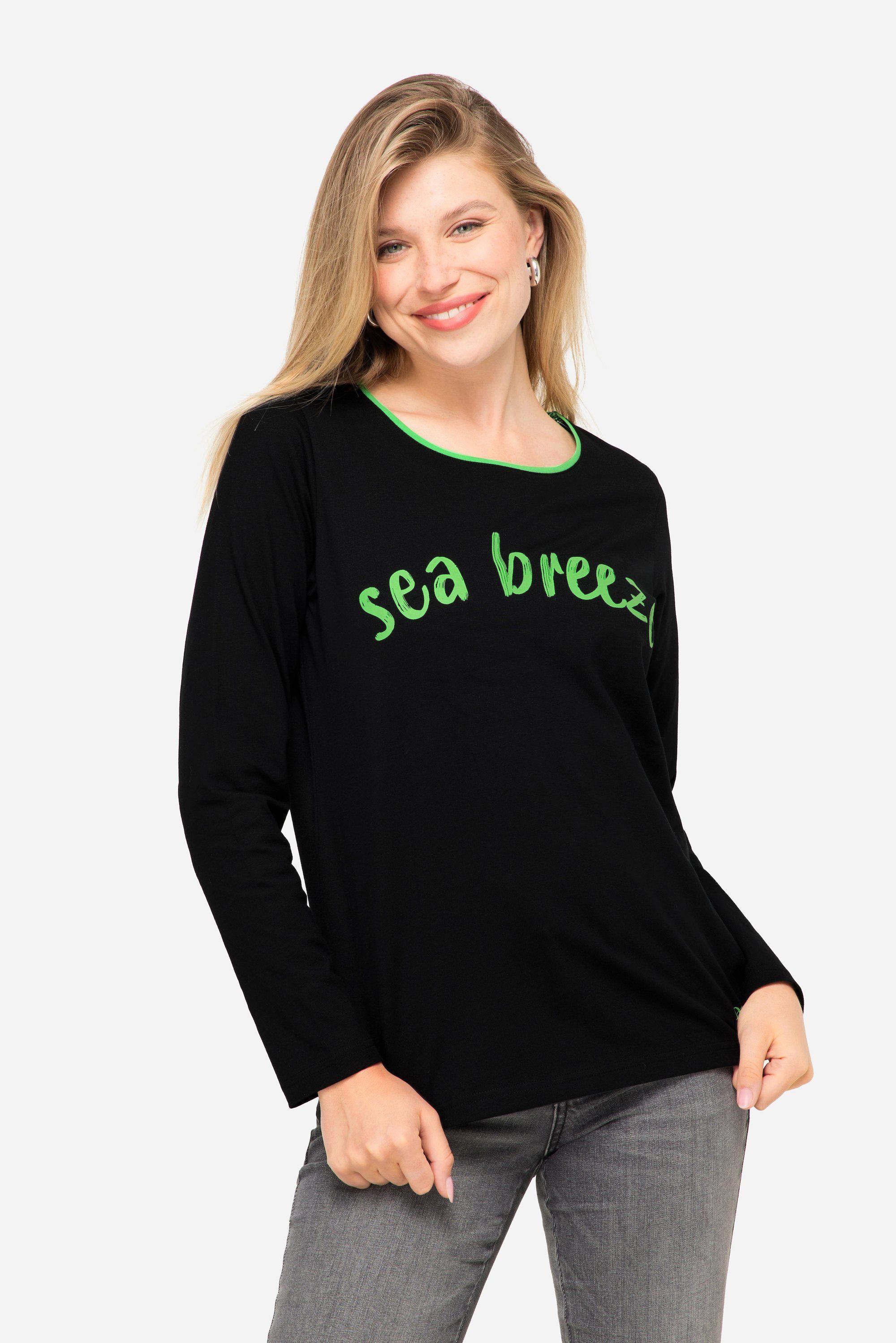 Laurasøn Longsleeve T-Shirt Regular Fit Statement günstig online kaufen