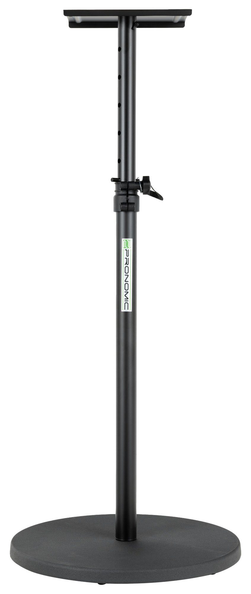 Pronomic Lautsprecherständer SLS-128 Stativ für Studio Monitor, (bis 0 Zoll, 1-tlg., mit Rundsockel - schwerer Tellerfuß für stabilen Stand)