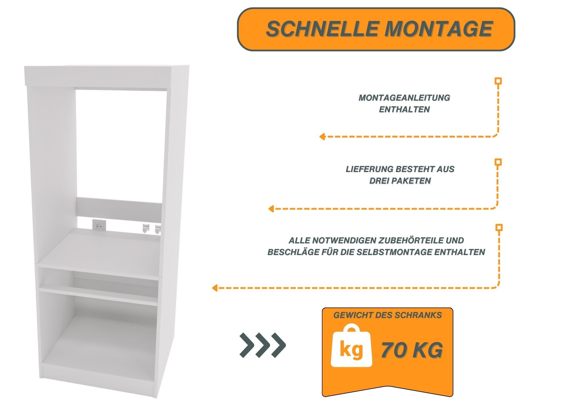 Raumhirsch Furniture Waschmaschinenumbauschrank mit zwei Stauräumen Washtow günstig online kaufen