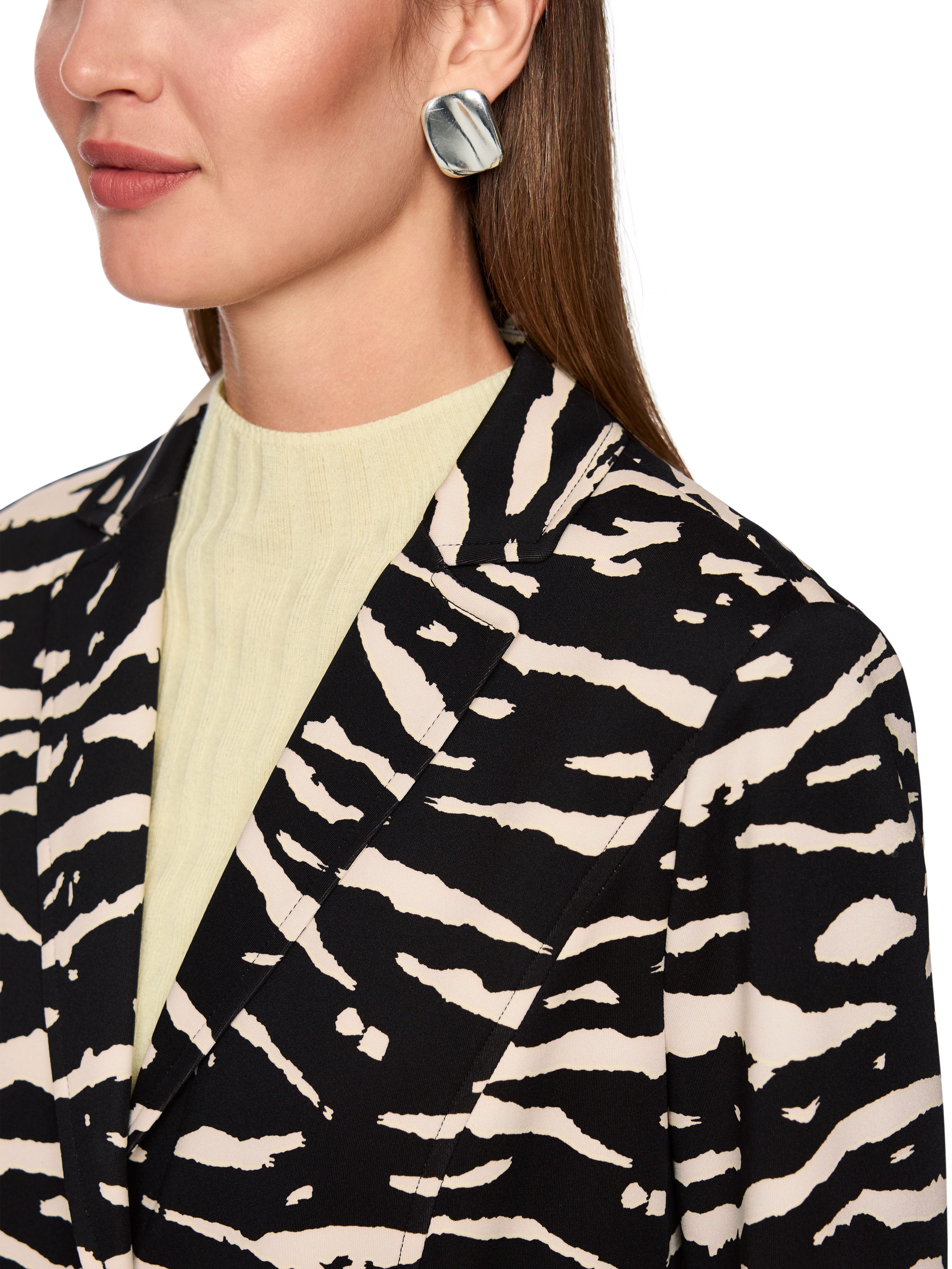 Marc Cain Jerseyblazer Tiger Mania Premium Damenmode mit Animal Print, unge günstig online kaufen