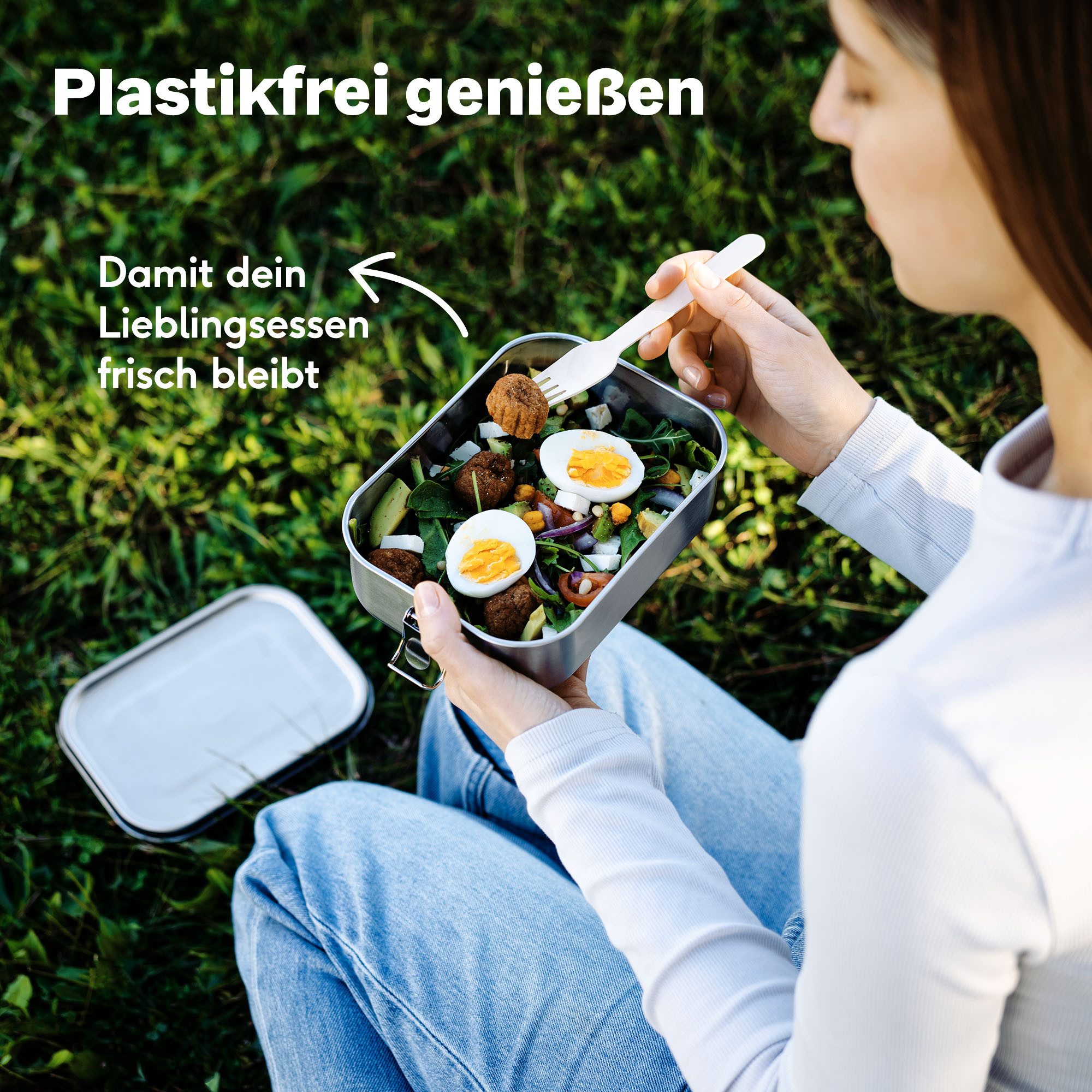 SILBERTHAL Lunchbox Brotdose Edelstahl 800ml, Edelstahl, (1-tlg., Einzeln), Auslaufsicher, Geschmacks- & Geruchsneutral