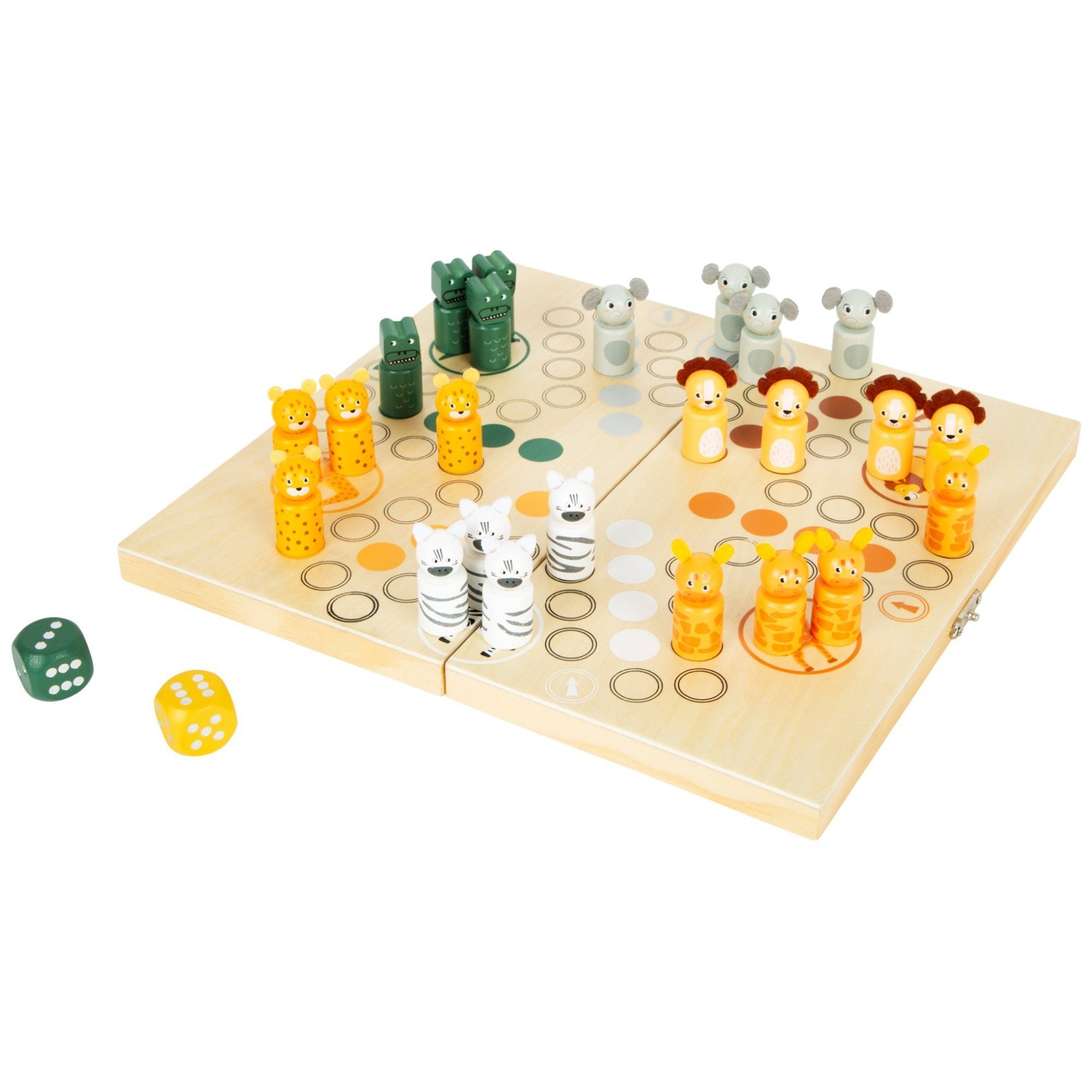 Small Foot Spiel small foot Ludo für 6 Spieler „Safari“
