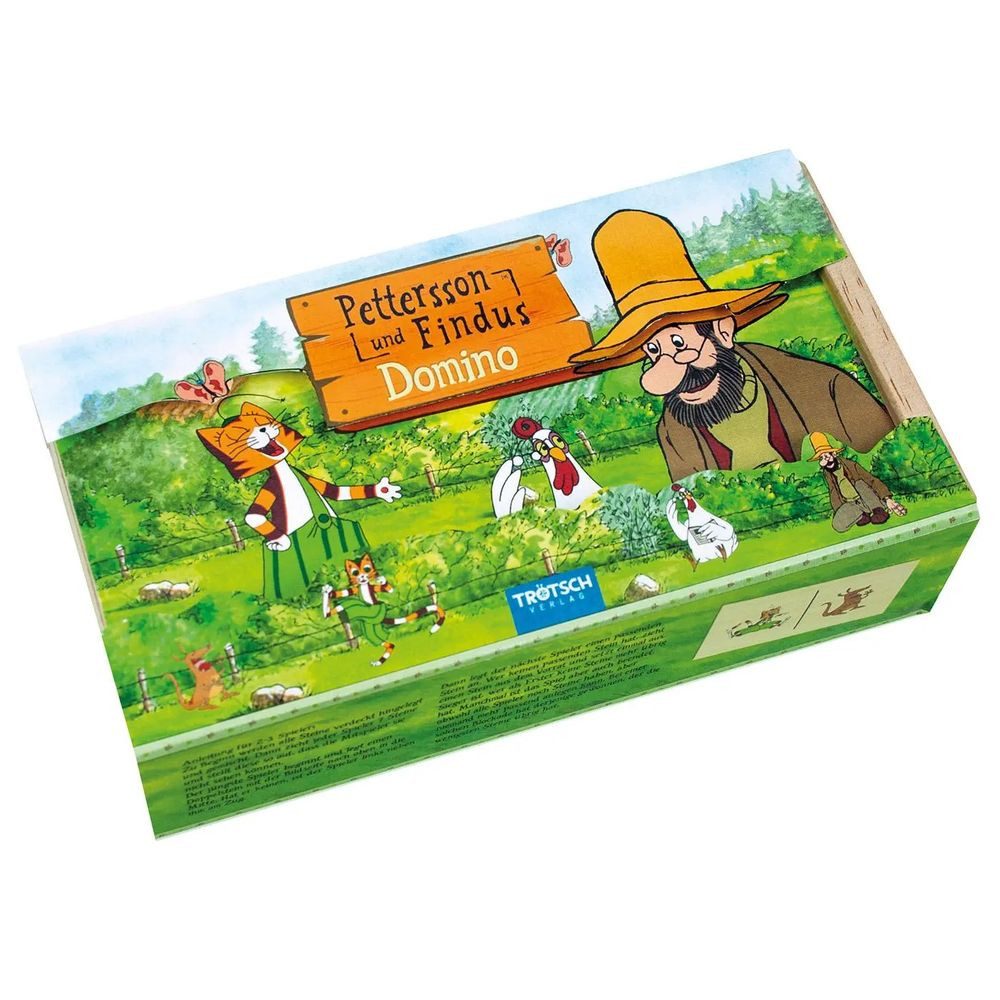 Trötsch Verlag Spiel Holz-Domino Pettersson und Findus