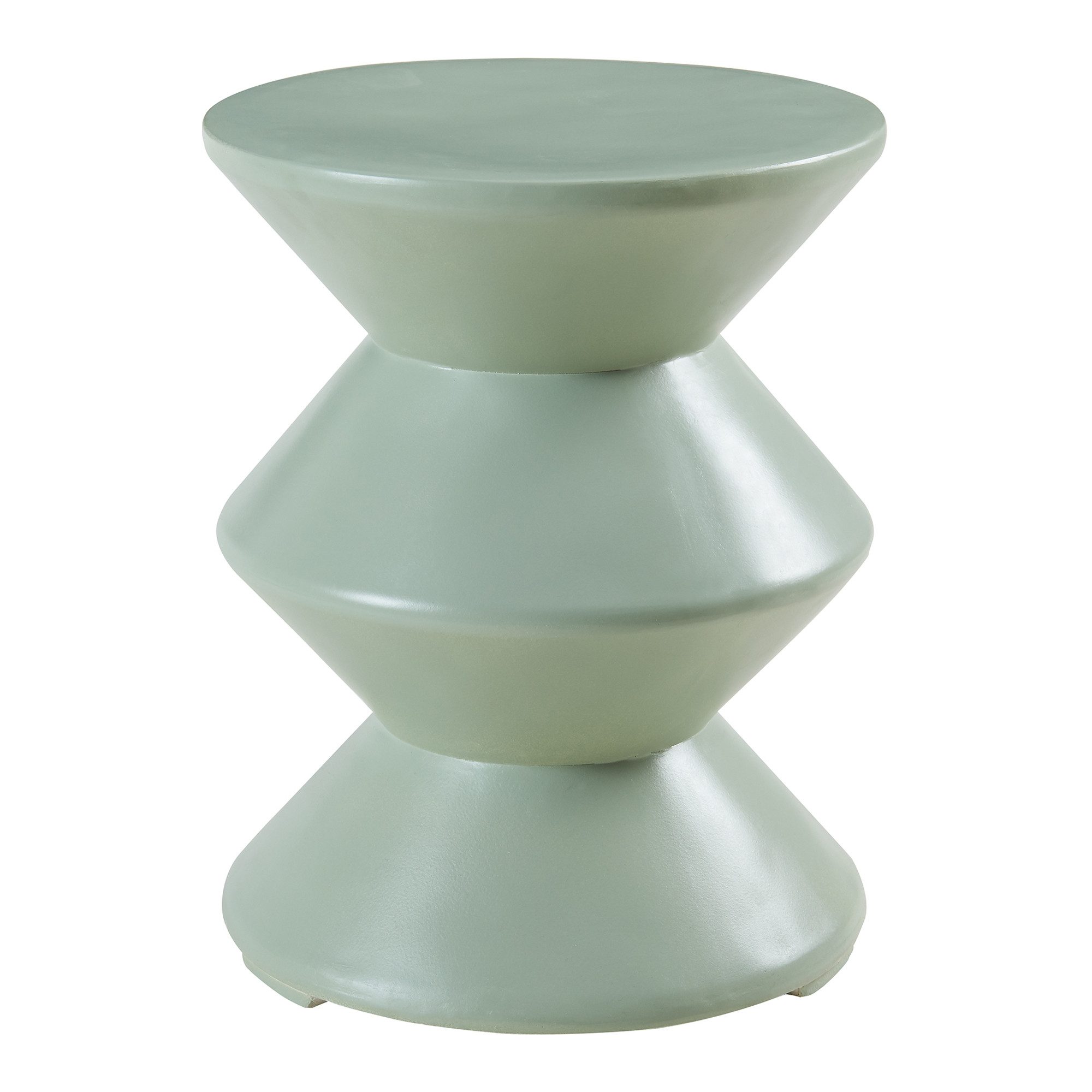 en.casa Beistelltisch, »Kyppeslo« 47xØ37 cm Indoor Outdoor Leichtbeton Mintgrün