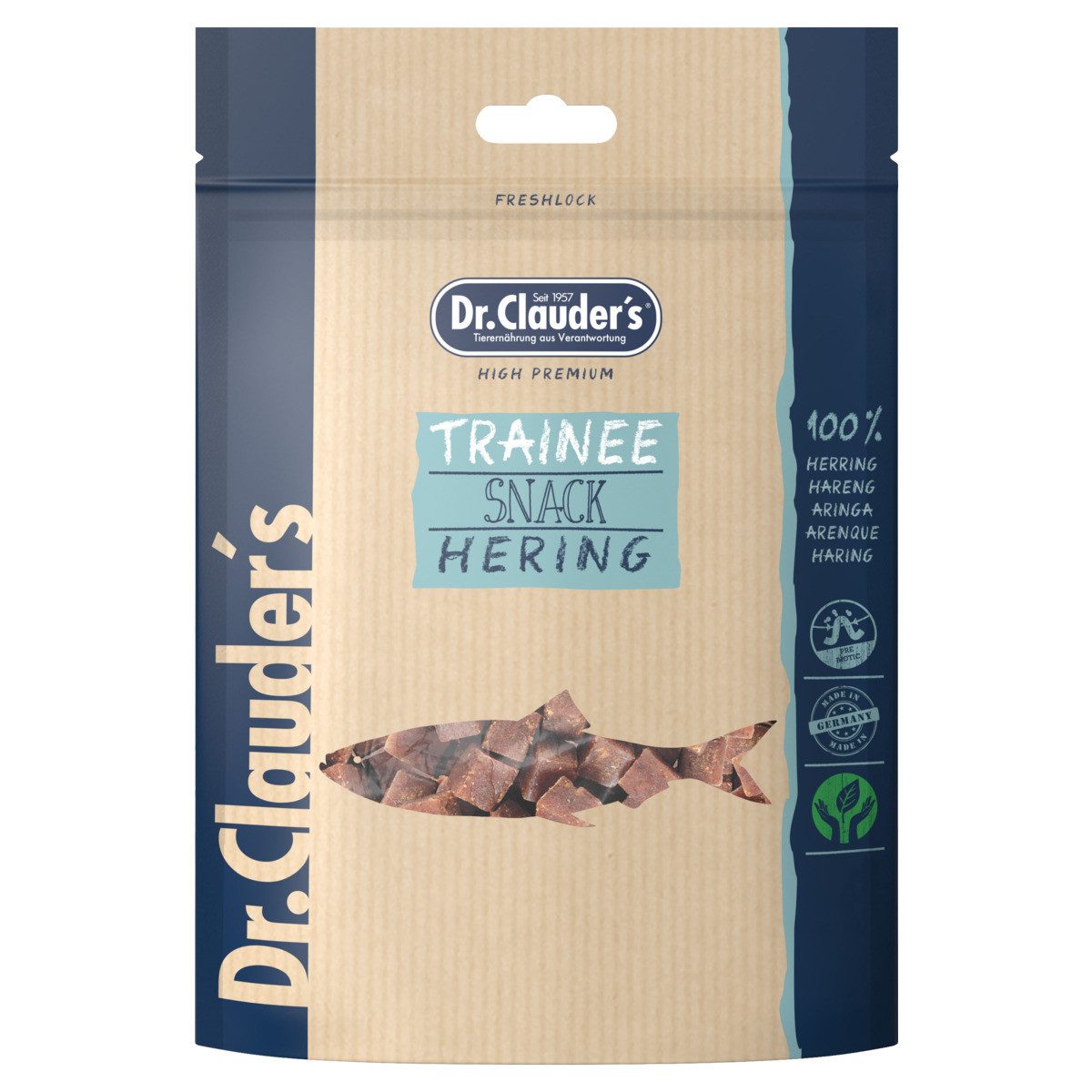 Dr. Clauder's Trainee Snack Hering 80 g, Snack für: Hund