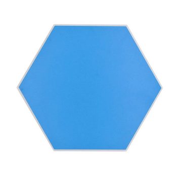 Mosani Wandfliese Selbstklebende Hexagon Vinyl Fliese blau matt Wanddeko, Spritzwasserbereich geeignet, Küchenrückwand Spritzschutz